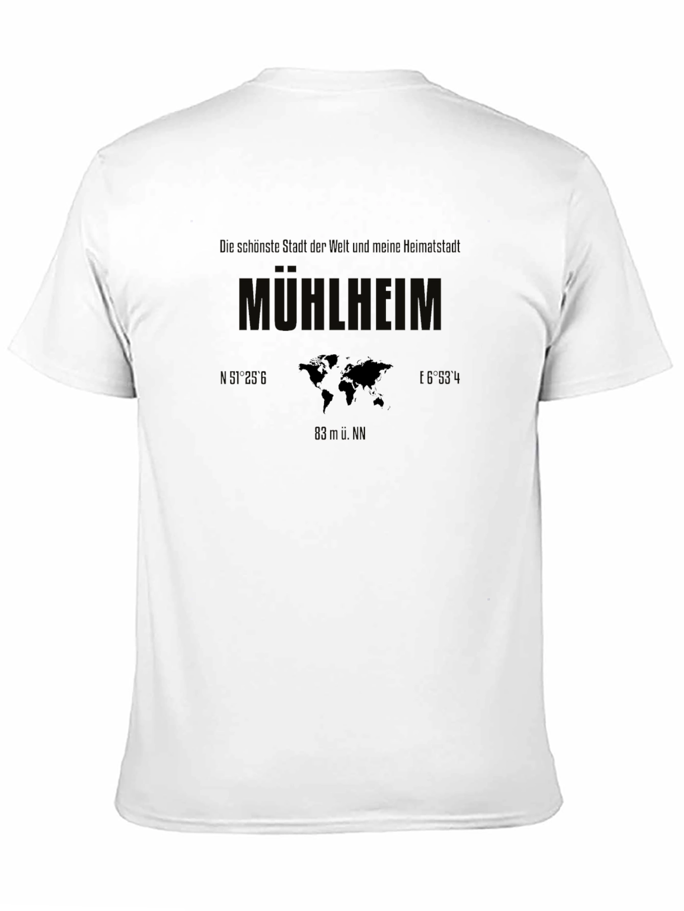 Mülheim World Map Graphic T-Shirt