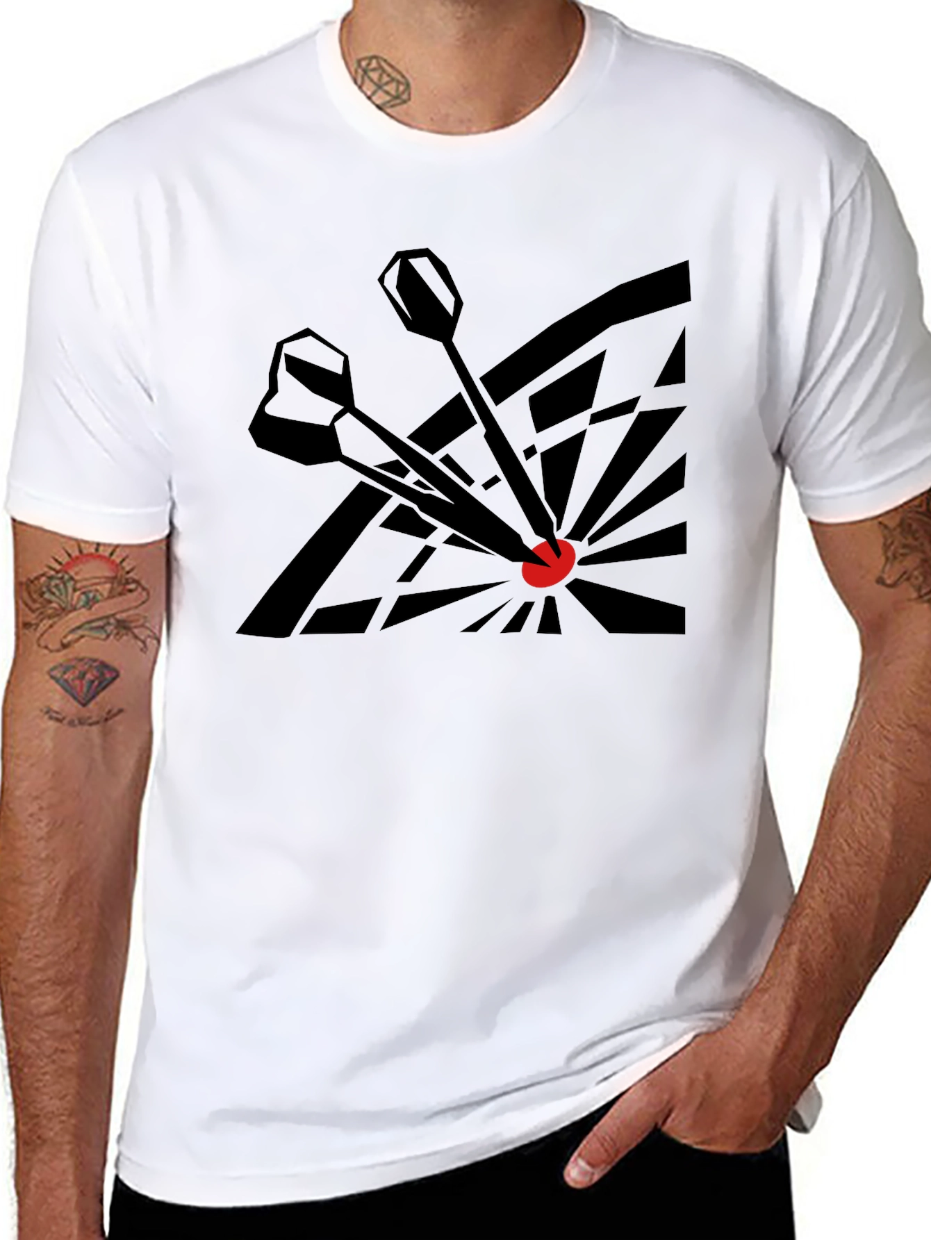 Darts Bullseye Black T-Shirt