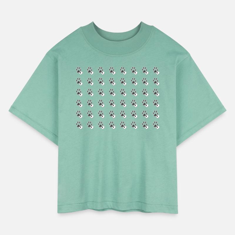 Heart over Paw and Key Pattern