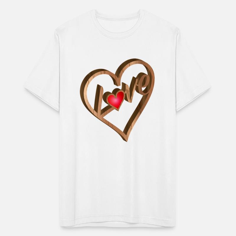 Heart relief in wood look for Valentine's Day