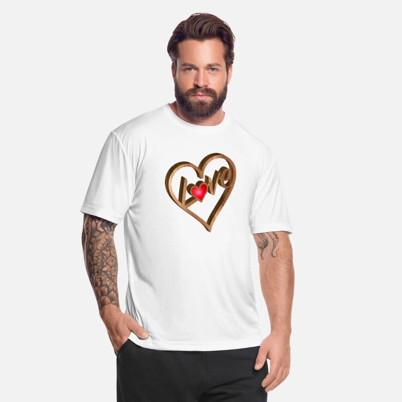 Heart relief in wood look for Valentine's Day