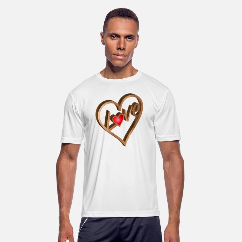 Heart relief in wood look for Valentine's Day