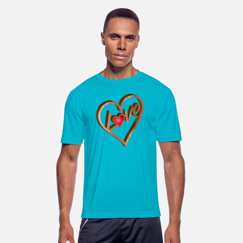 Heart relief in wood look for Valentine's Day