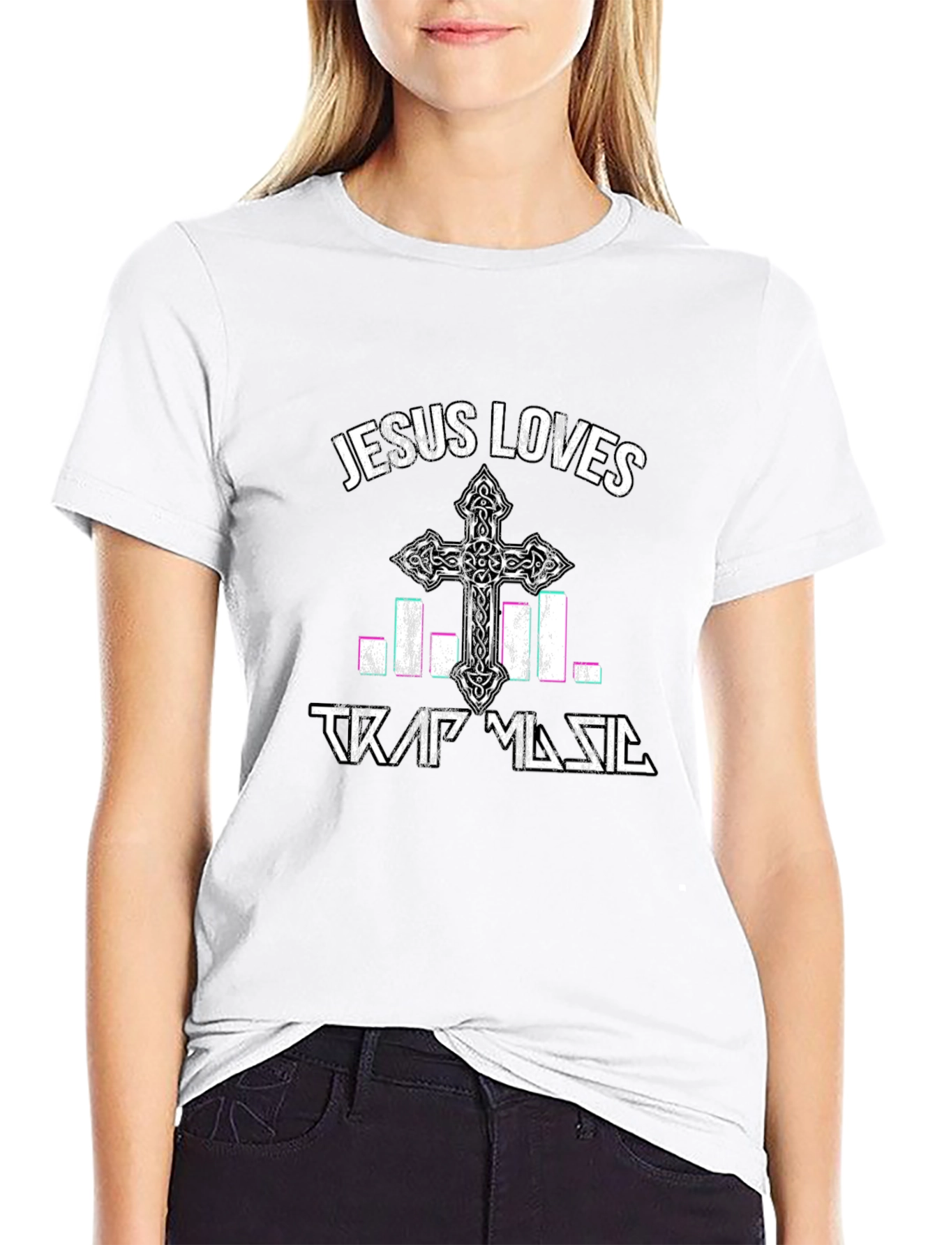 Jesus Loves Trap Music T-Shirt - Religious Graphic Tee