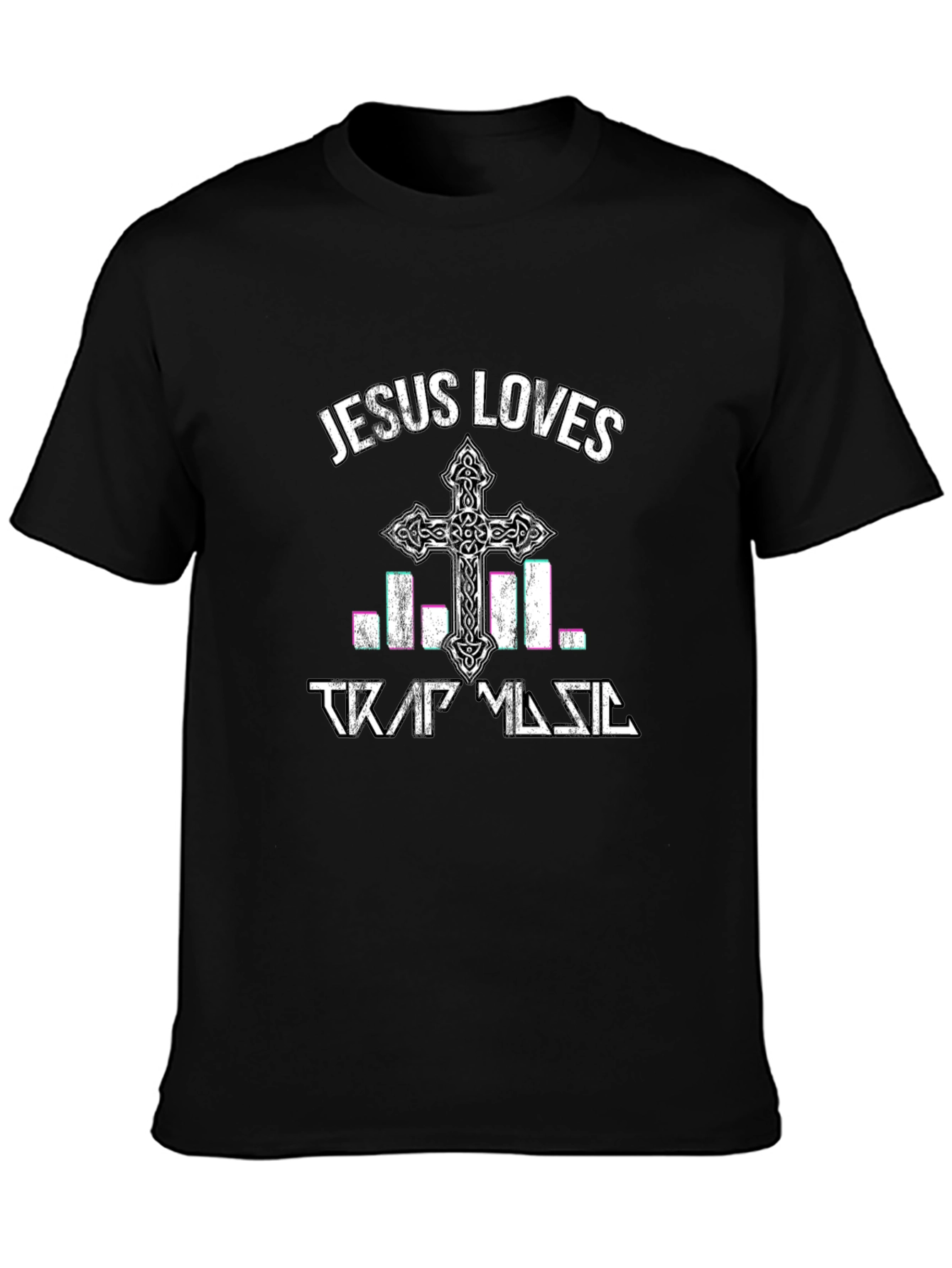 Jesus Loves Trap Music T-Shirt - Religious Graphic Tee
