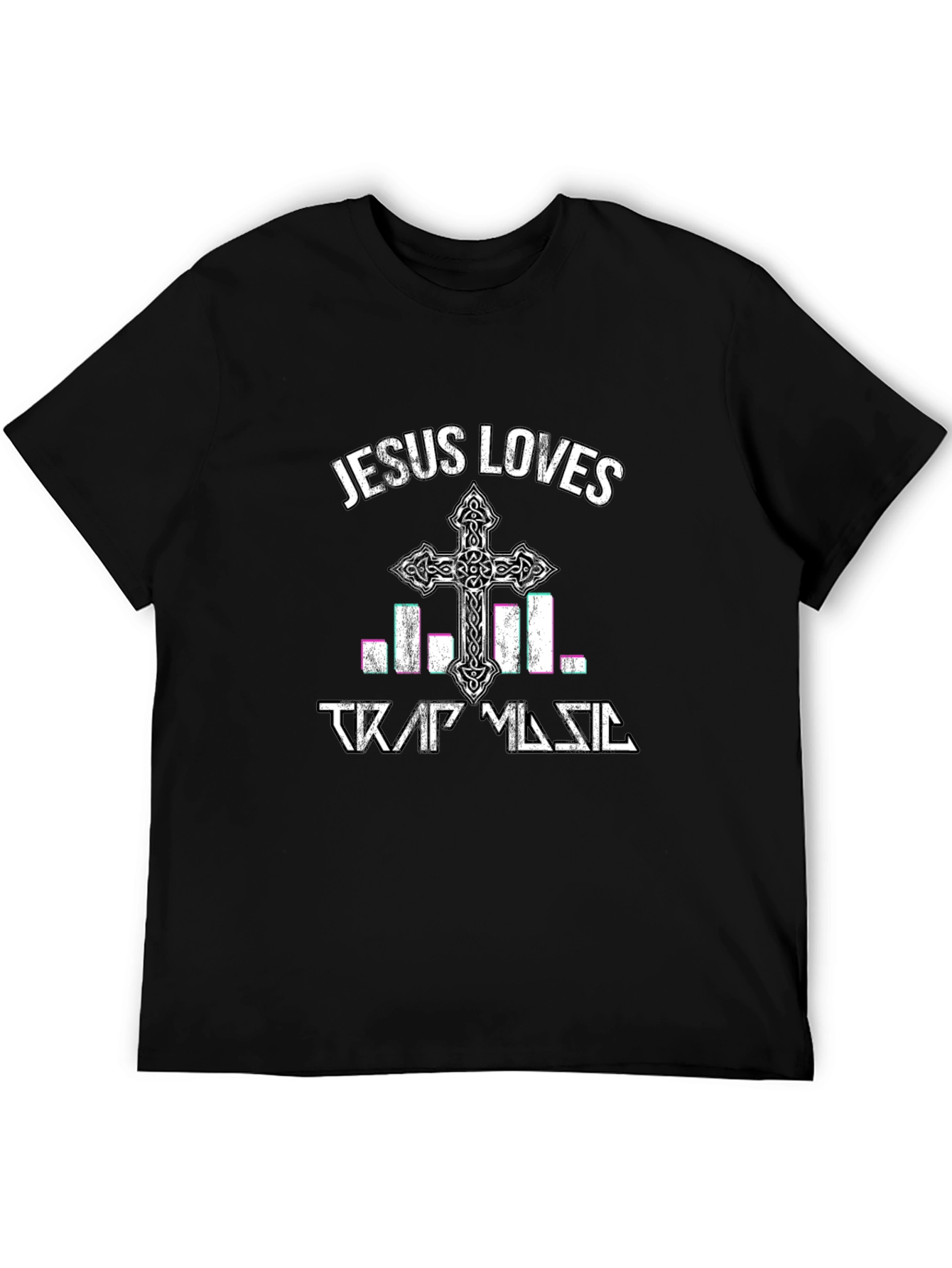 Jesus Loves Trap Music T-Shirt - Religious Graphic Tee