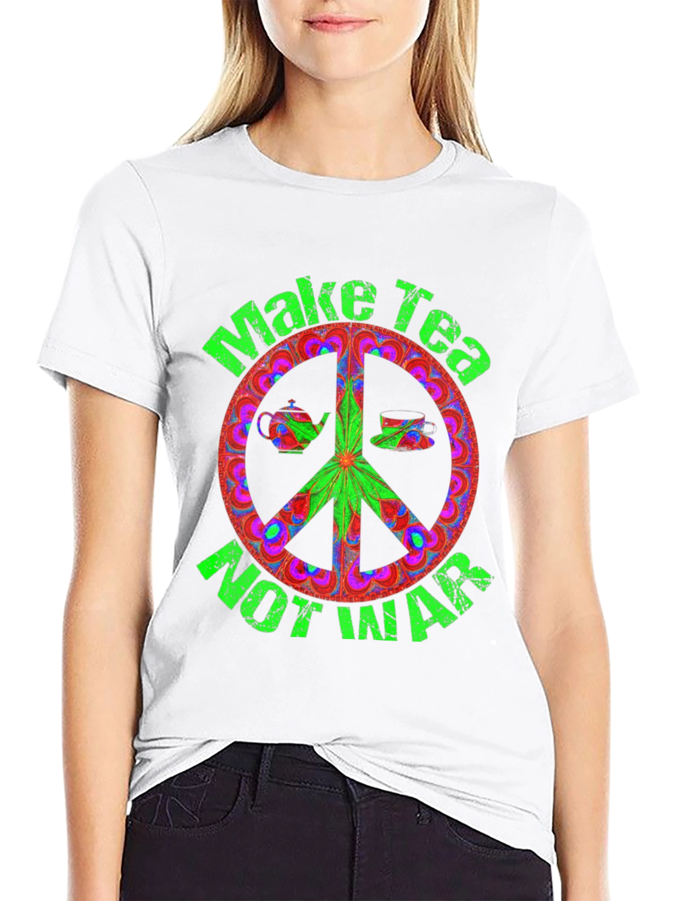 Make Tea Not War Graphic Tee