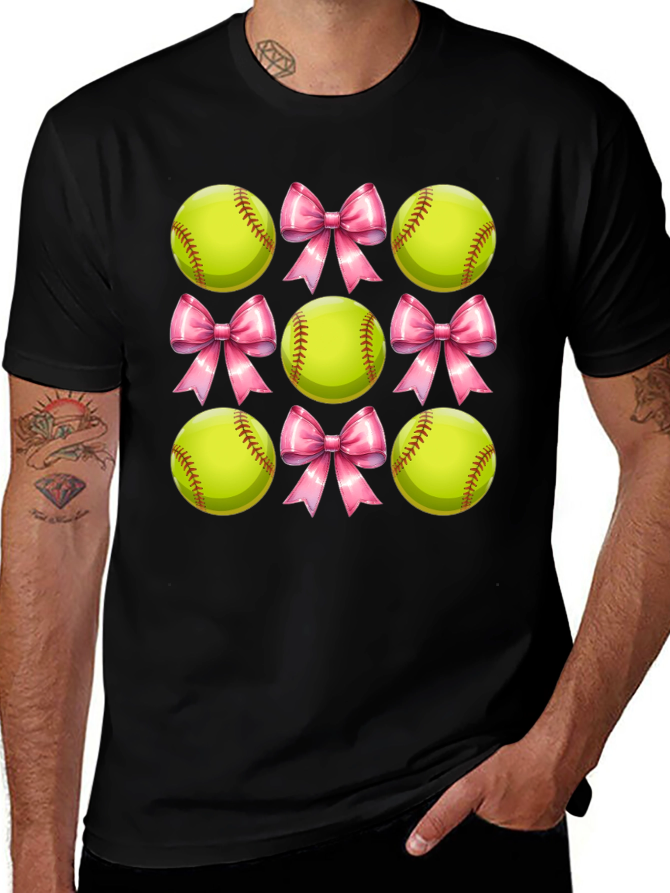 Softball Bow T-Shirt