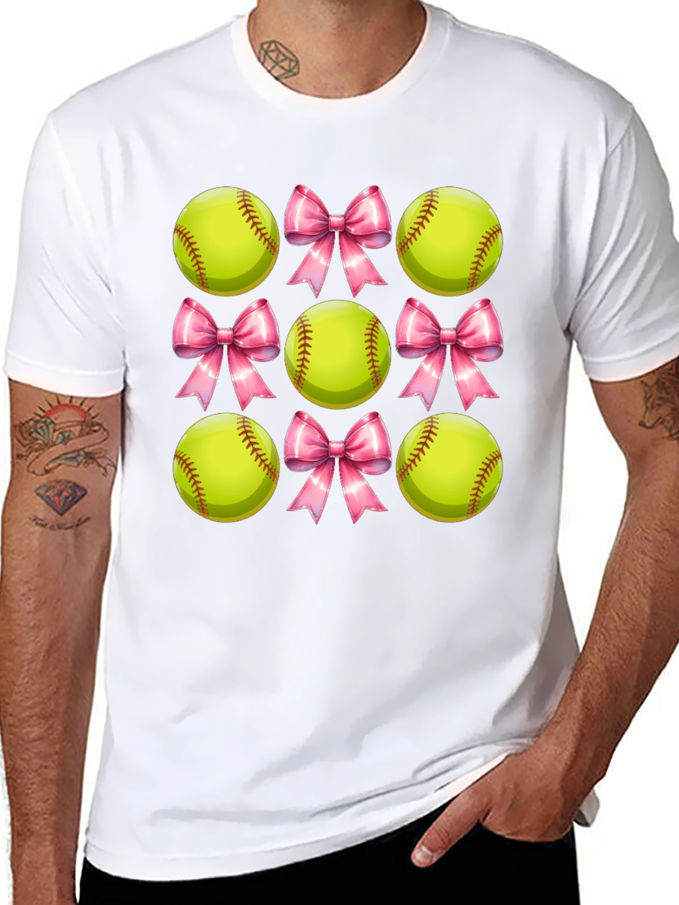 Softball Bow T-Shirt