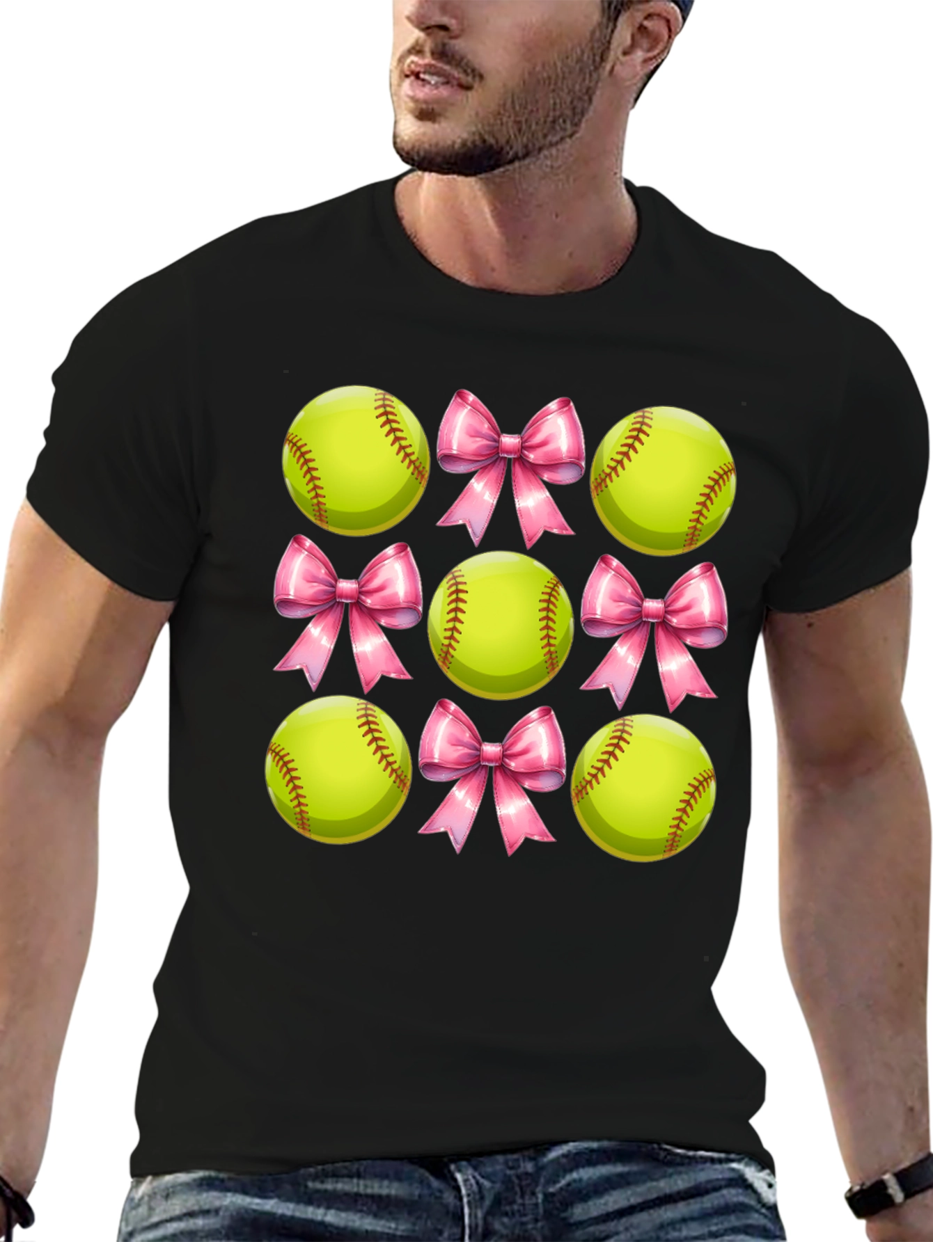 Softball Bow T-Shirt