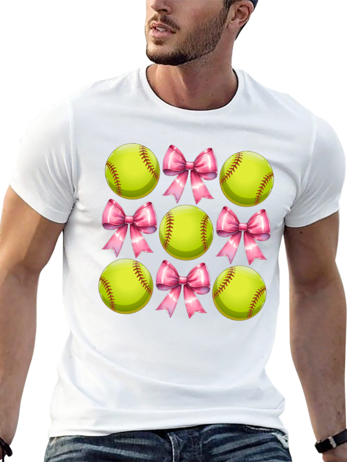 Softball Bow T-Shirt