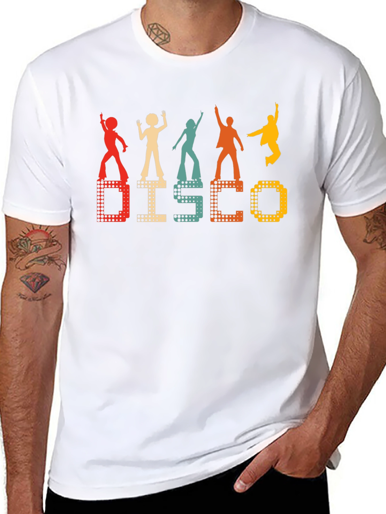 Retro Disco Graphic Tee - 70s Inspired Dance Shirt