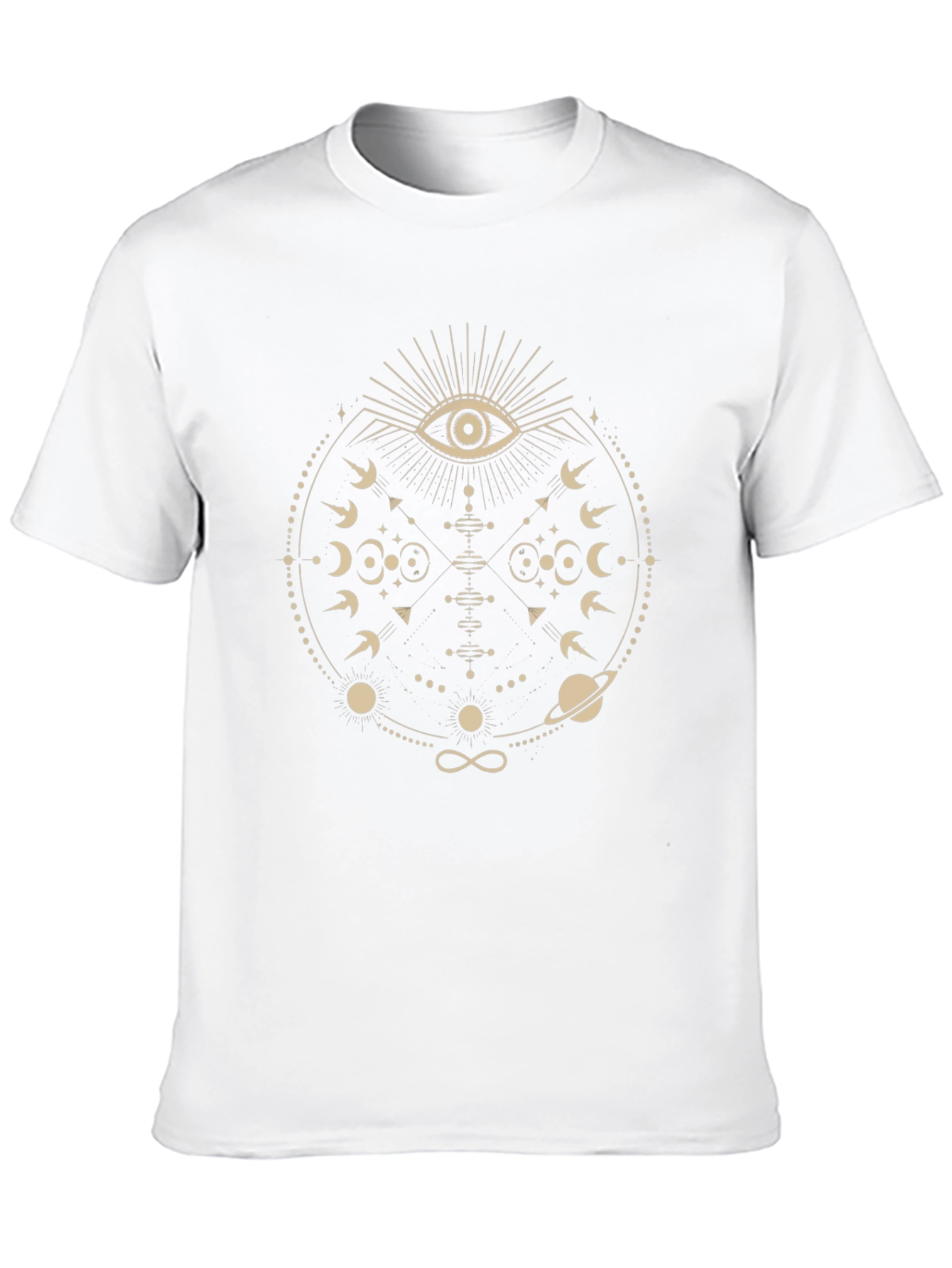 Mystic Eye Graphic Tee - Black Cotton Blend