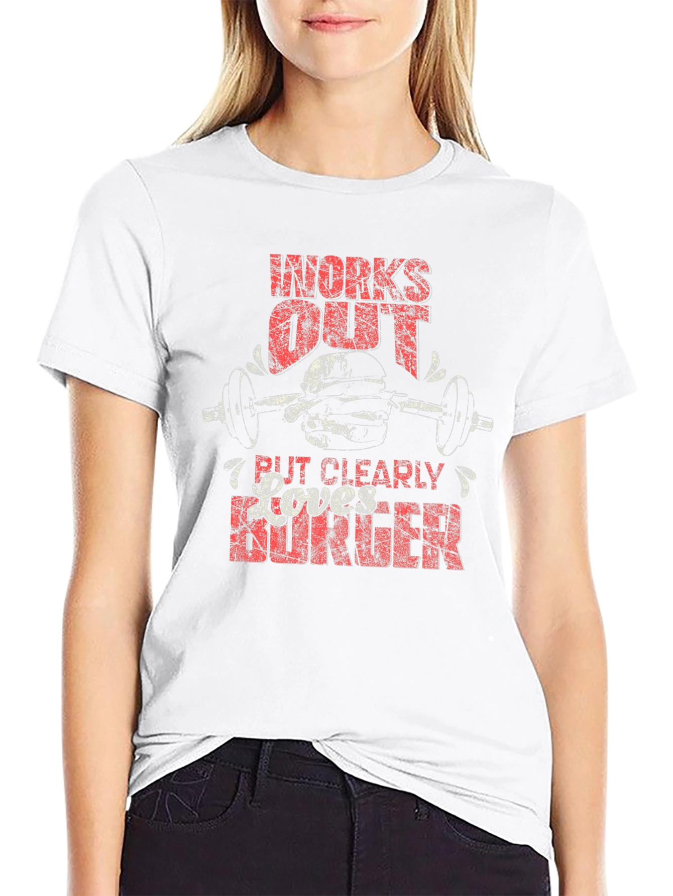 Workout & Burger T-Shirt - Funny Gym Tee