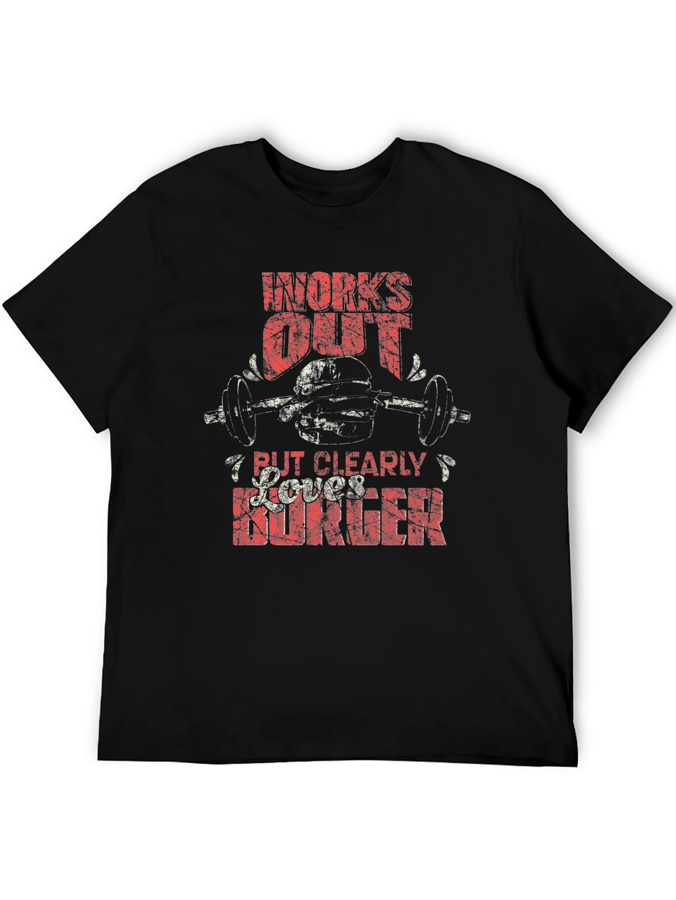 Workout & Burger T-Shirt - Funny Gym Tee