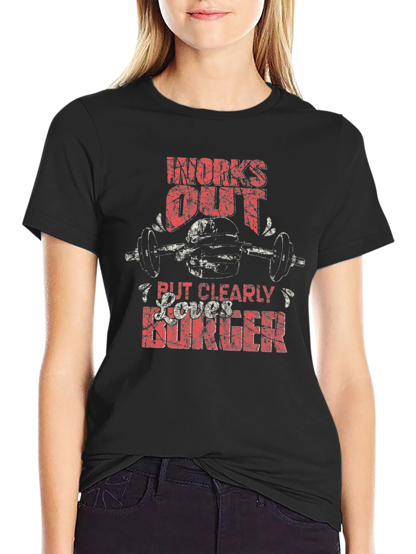 Workout & Burger T-Shirt - Funny Gym Tee
