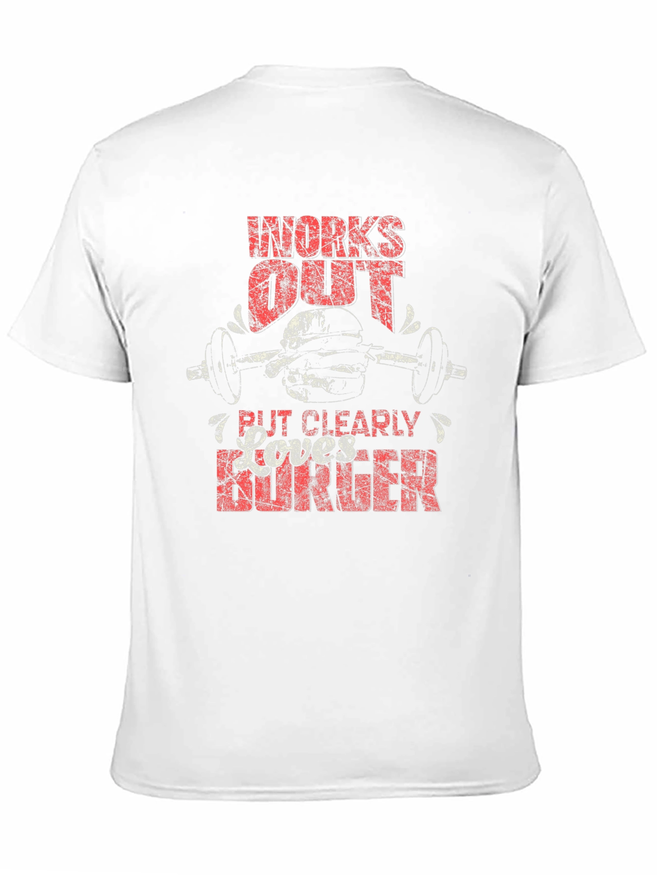 Workout & Burger T-Shirt - Funny Gym Tee