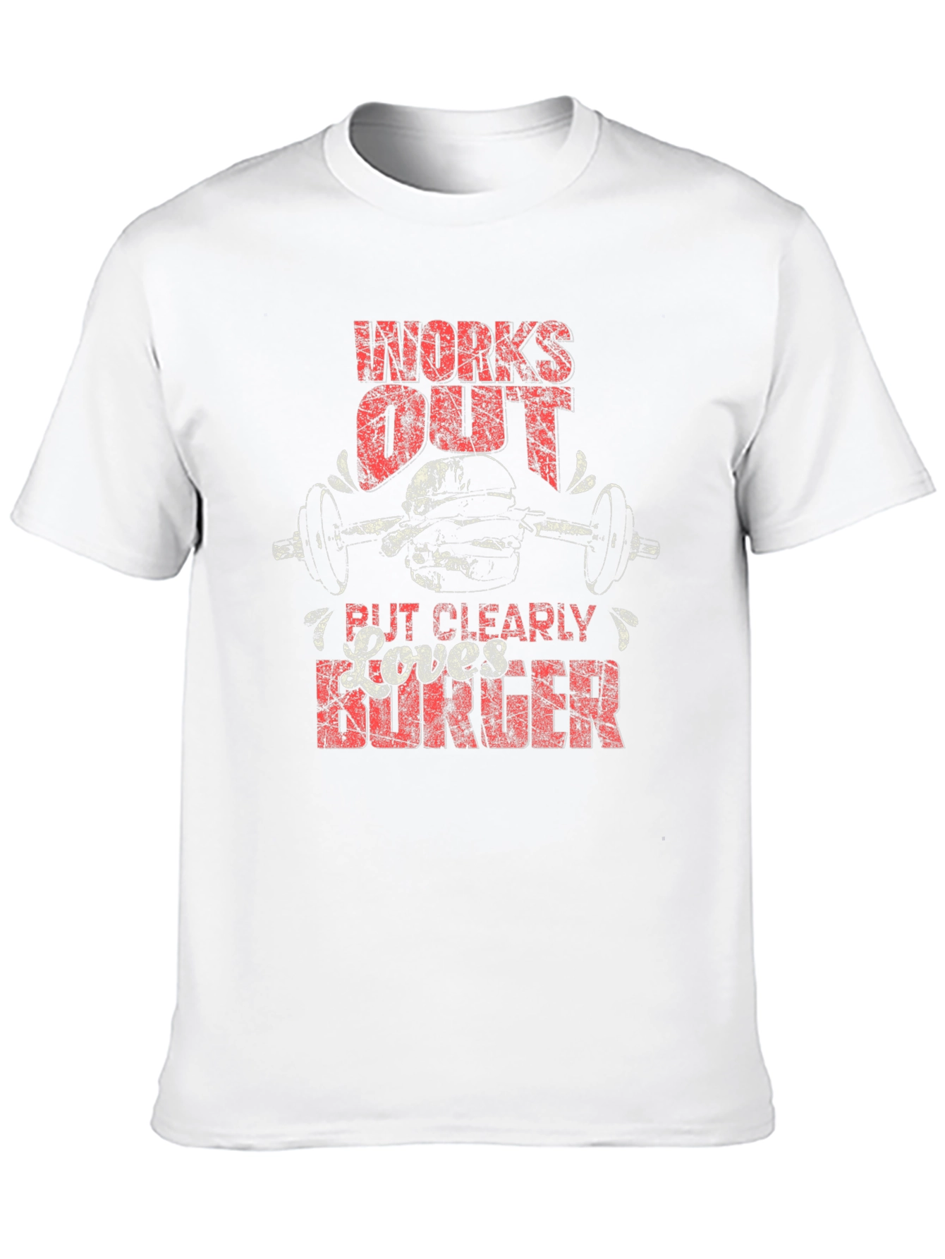 Workout & Burger T-Shirt - Funny Gym Tee