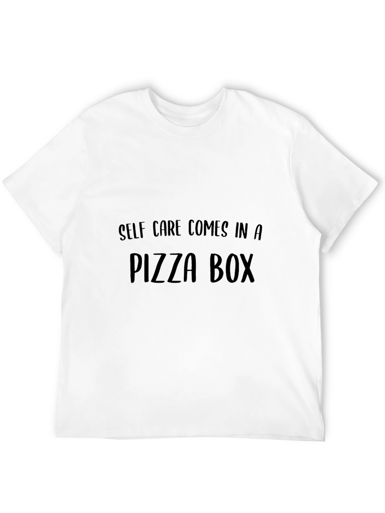 Pizza Self-Care Graphic Tee - Comfort Food Shirt