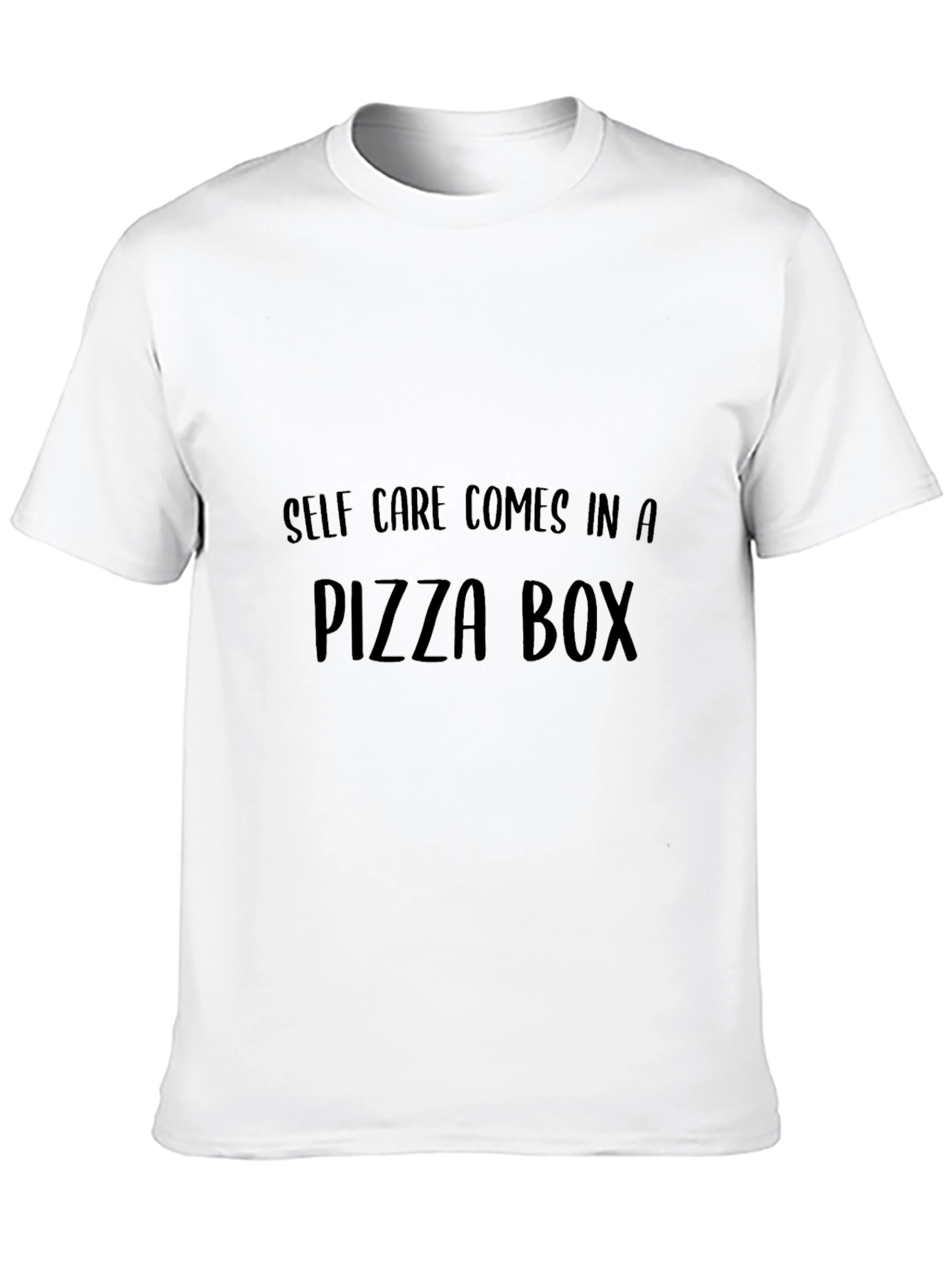 Pizza Self-Care Graphic Tee - Comfort Food Shirt