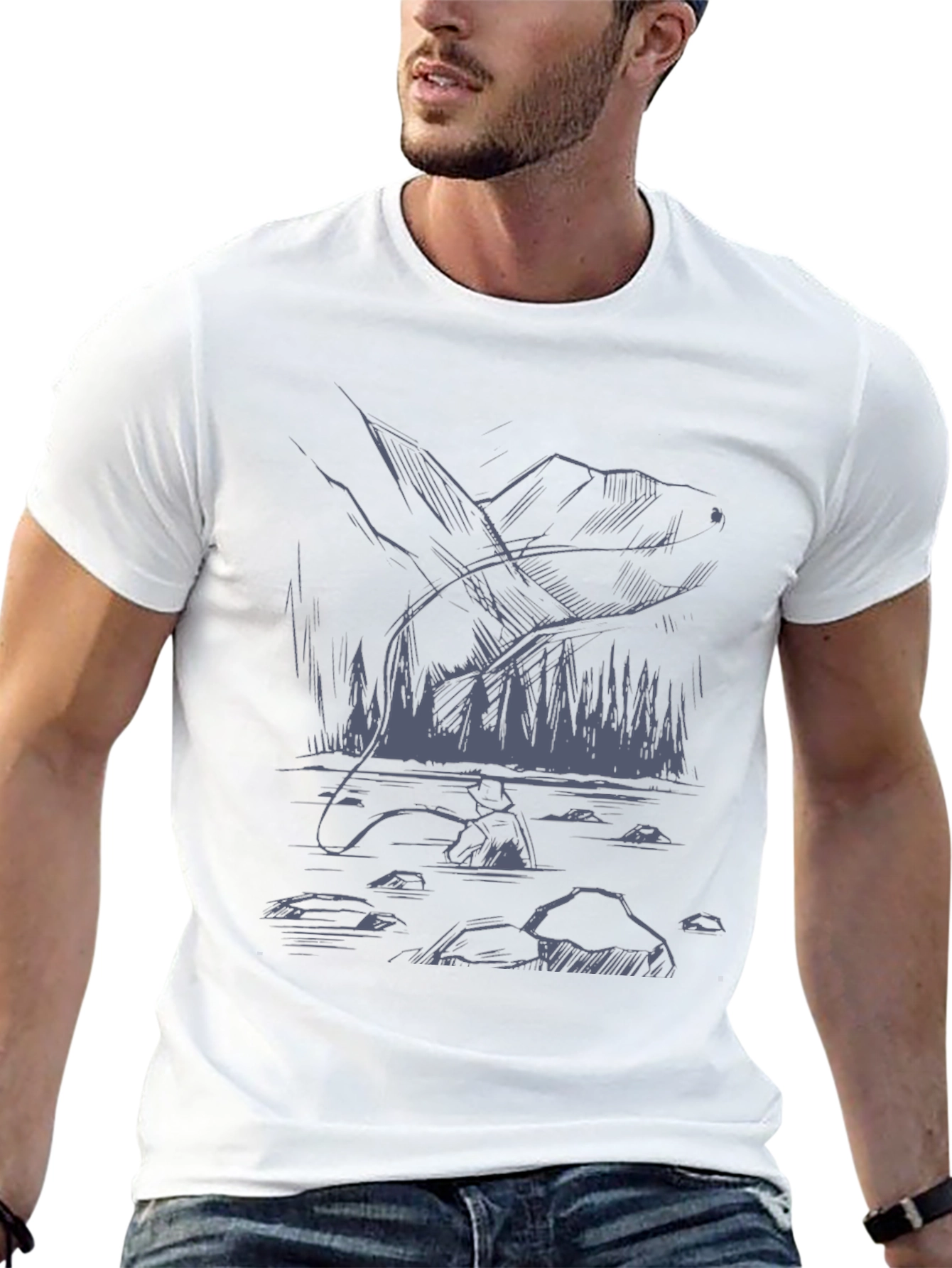 Fly Fishing Graphic Tee - Angler T-Shirt