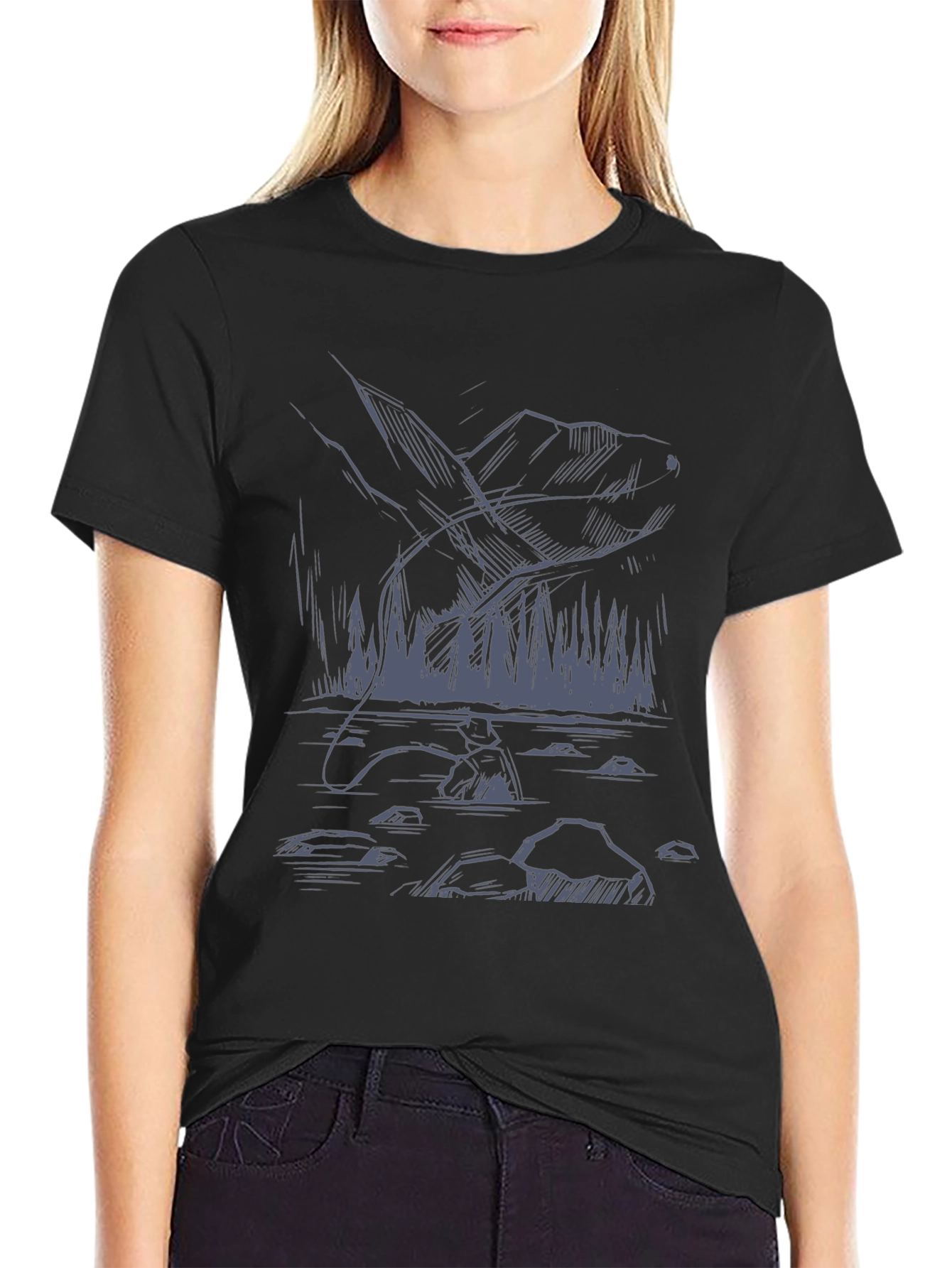 Fly Fishing Graphic Tee - Angler T-Shirt