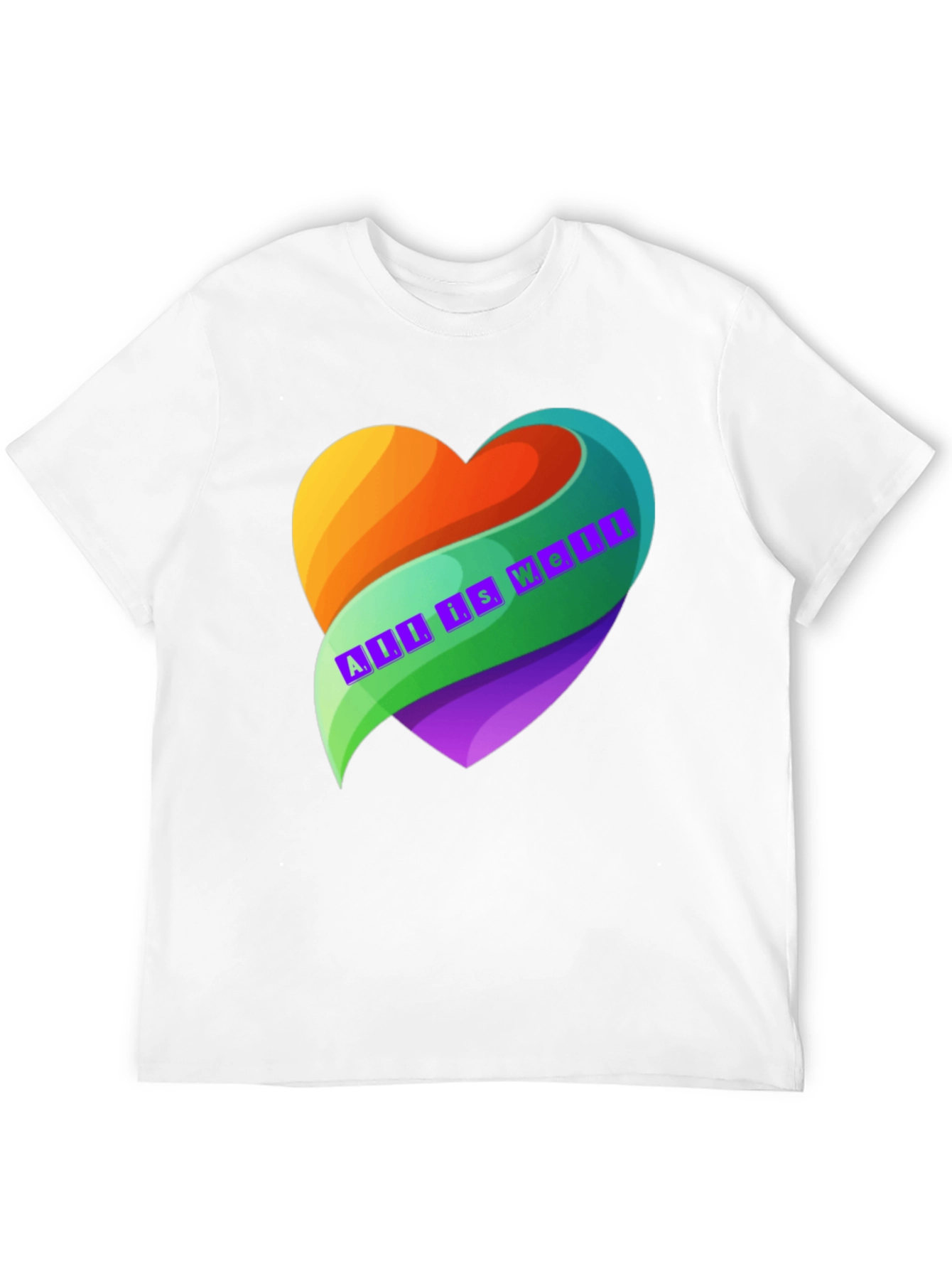 All is Well Heart Graphic T-Shirt