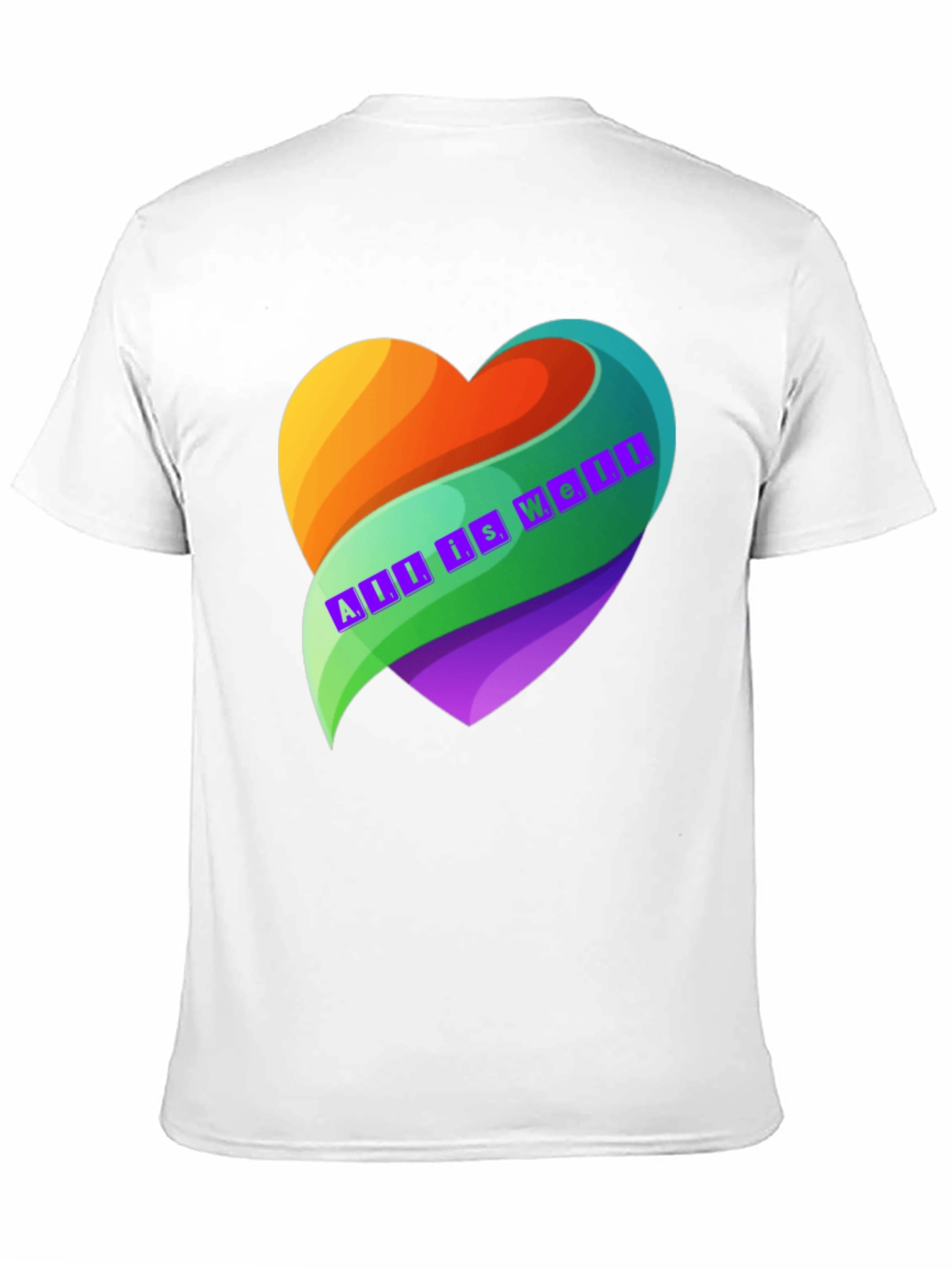All is Well Heart Graphic T-Shirt
