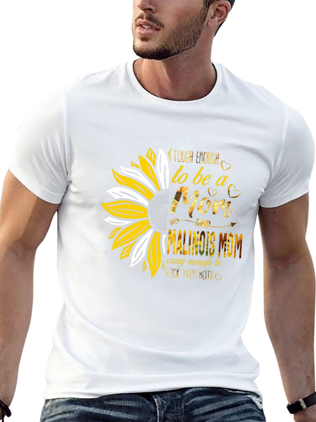 Tough Enough Mom Sunflower Graphic Tee