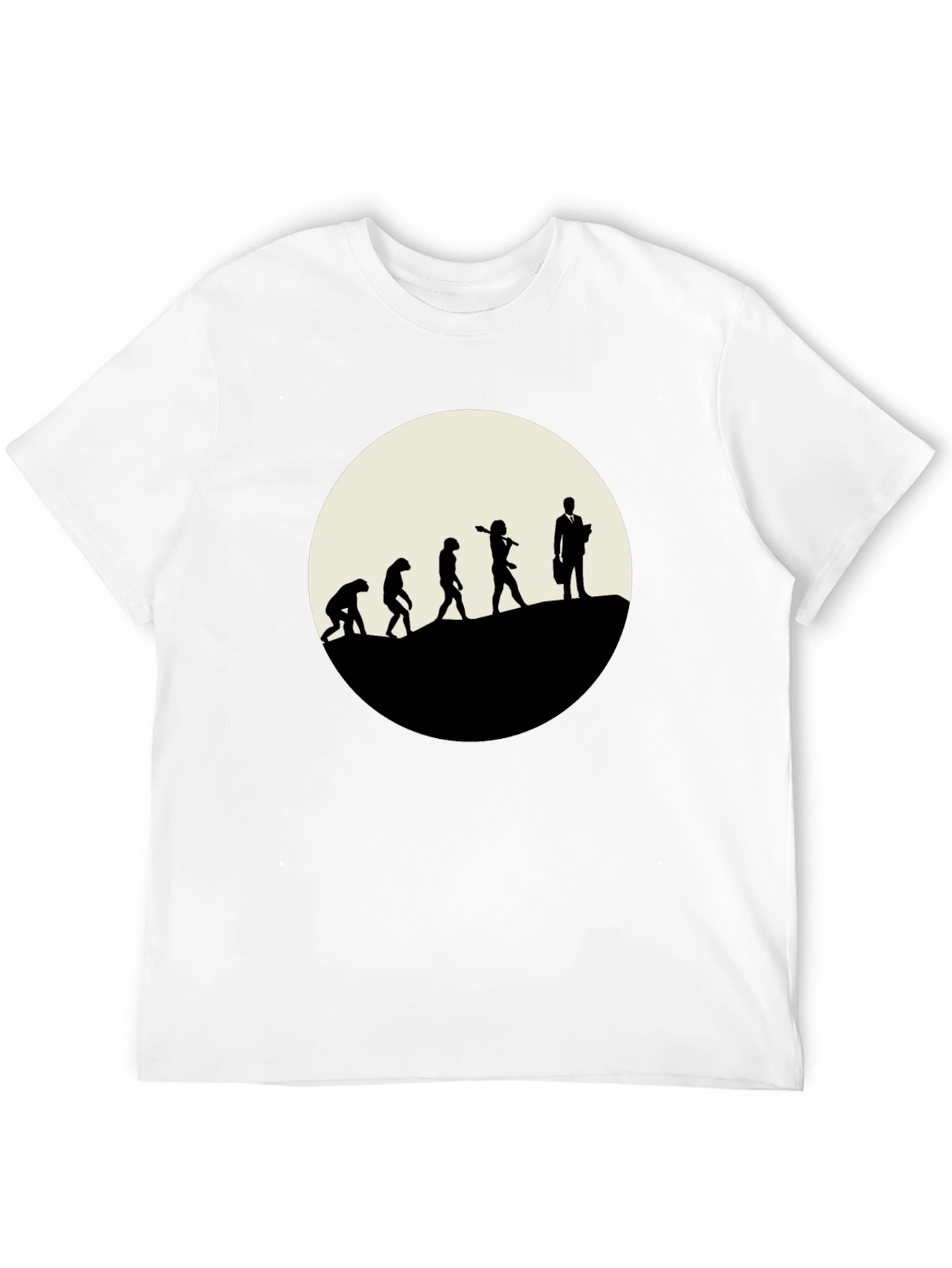 Evolution of Man Black T-Shirt