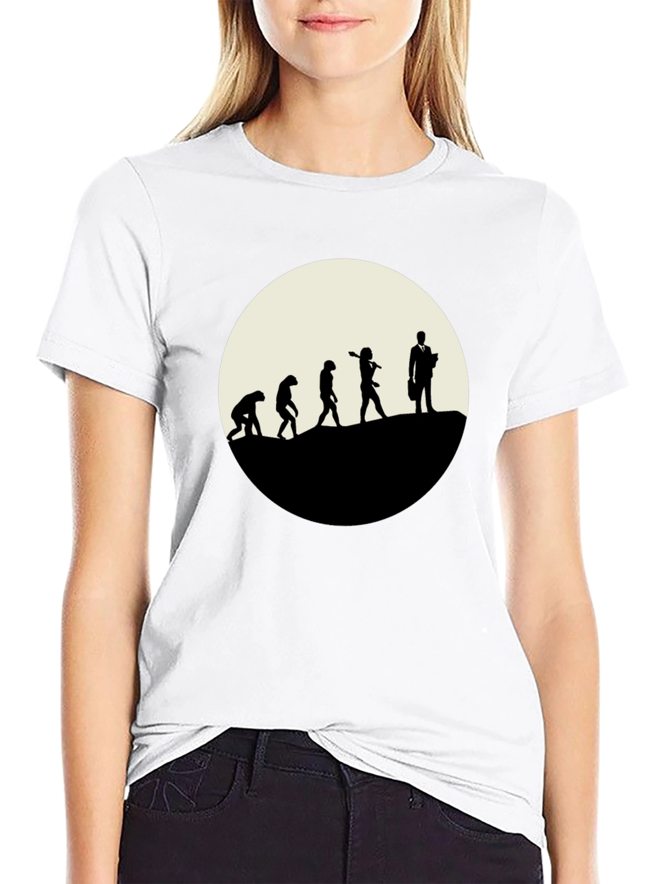 Evolution of Man Black T-Shirt