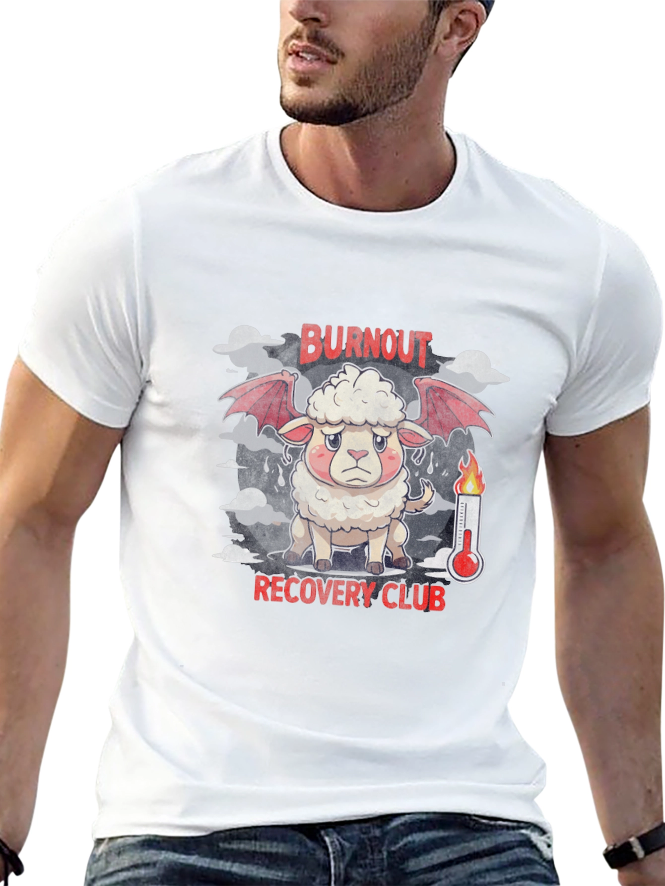 Burnout Recovery Club Graphic Tee - Black