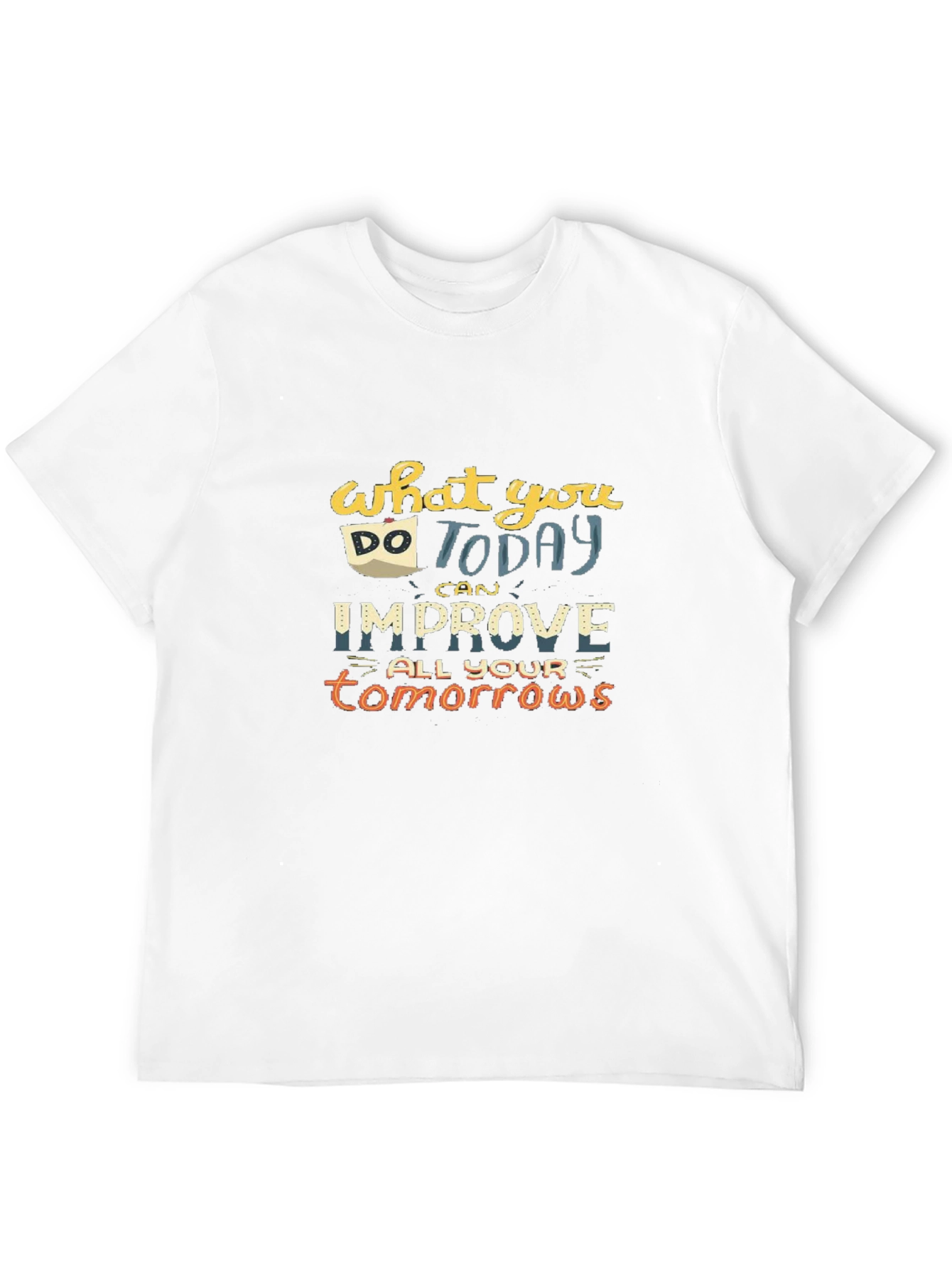 Motivational Quote Graphic T-Shirt - Black