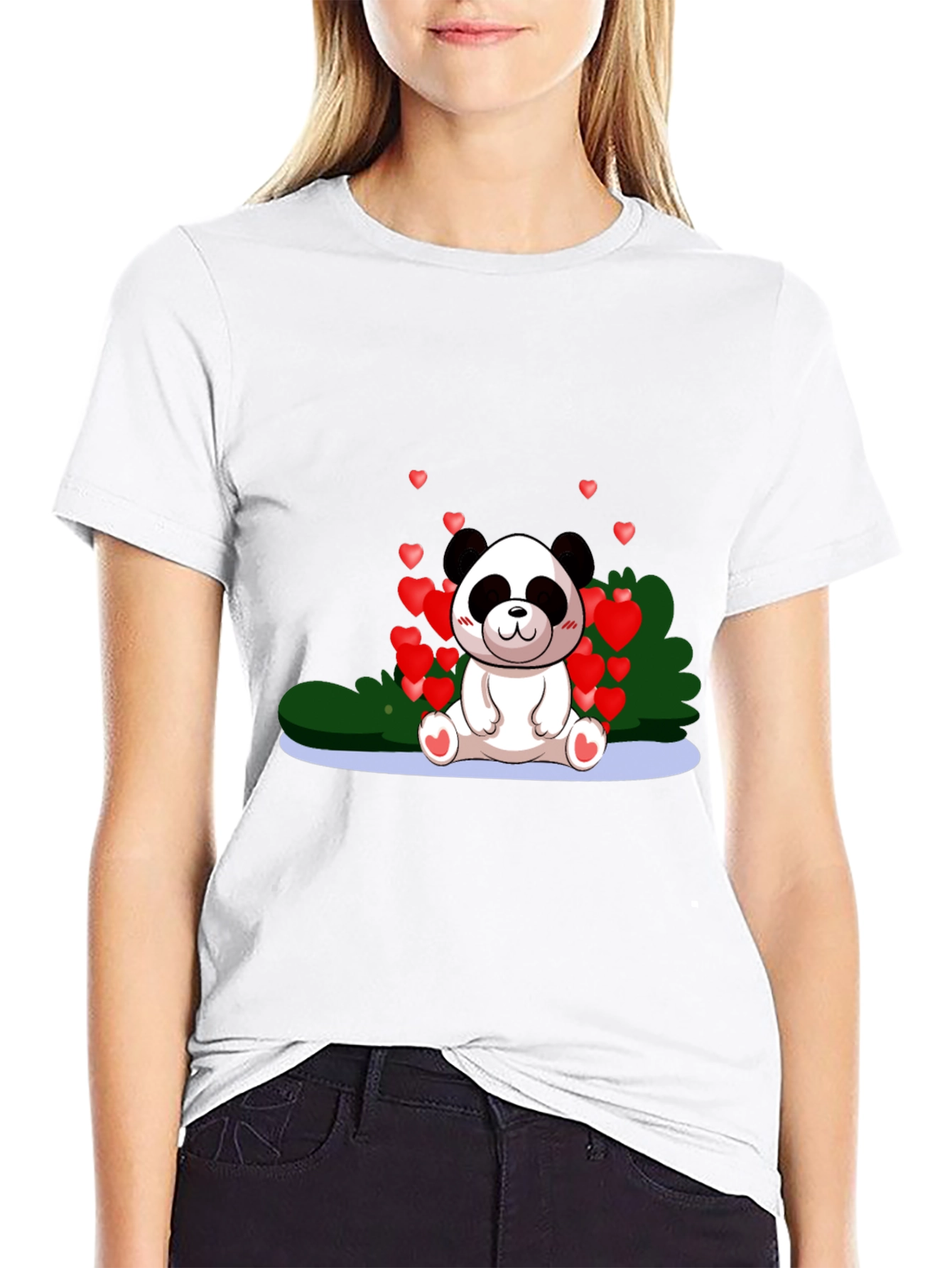 Panda Love Graphic Tee - Cute Valentines Day Shirt