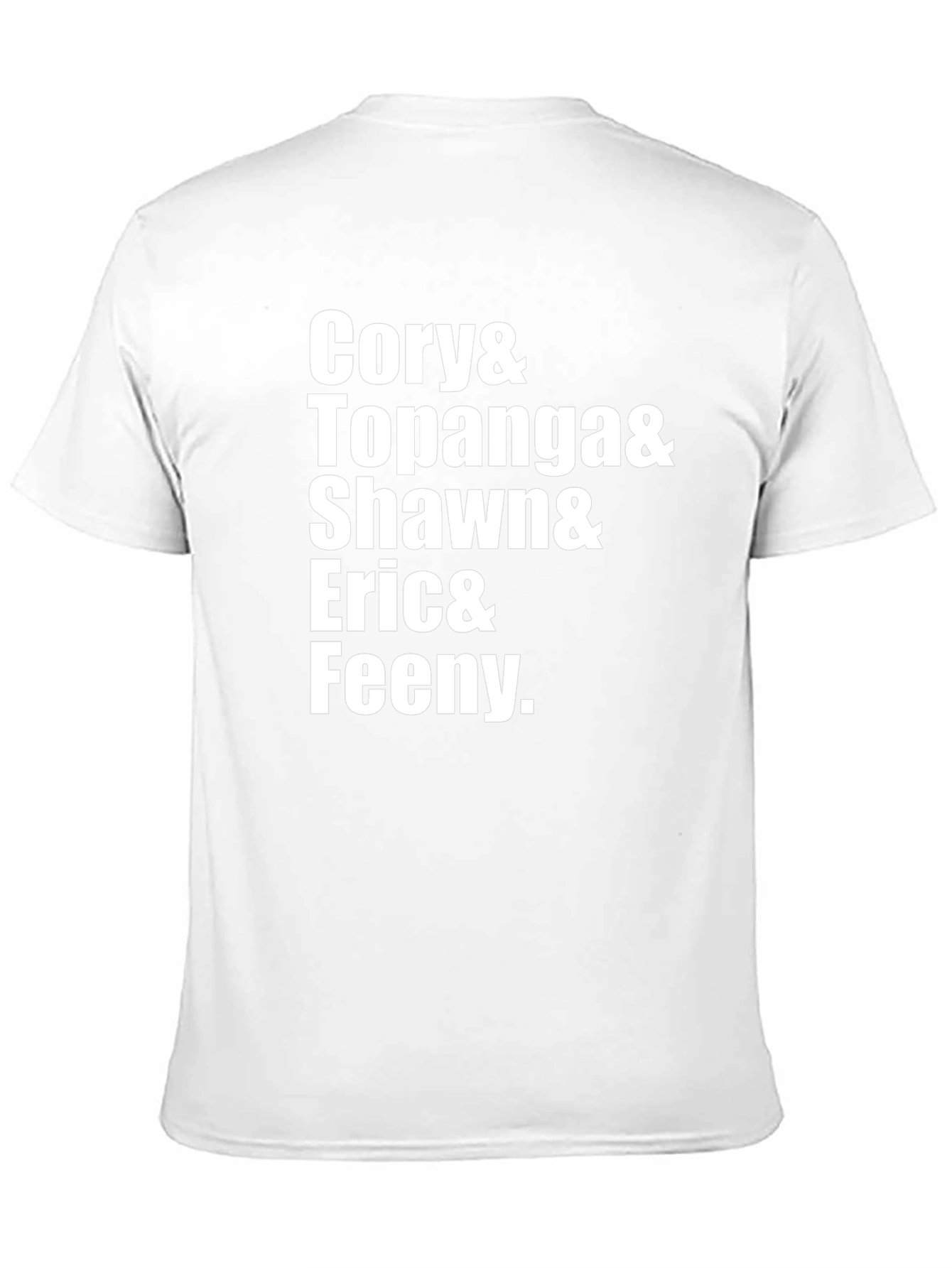 Boy Meets World Characters Black T-Shirt