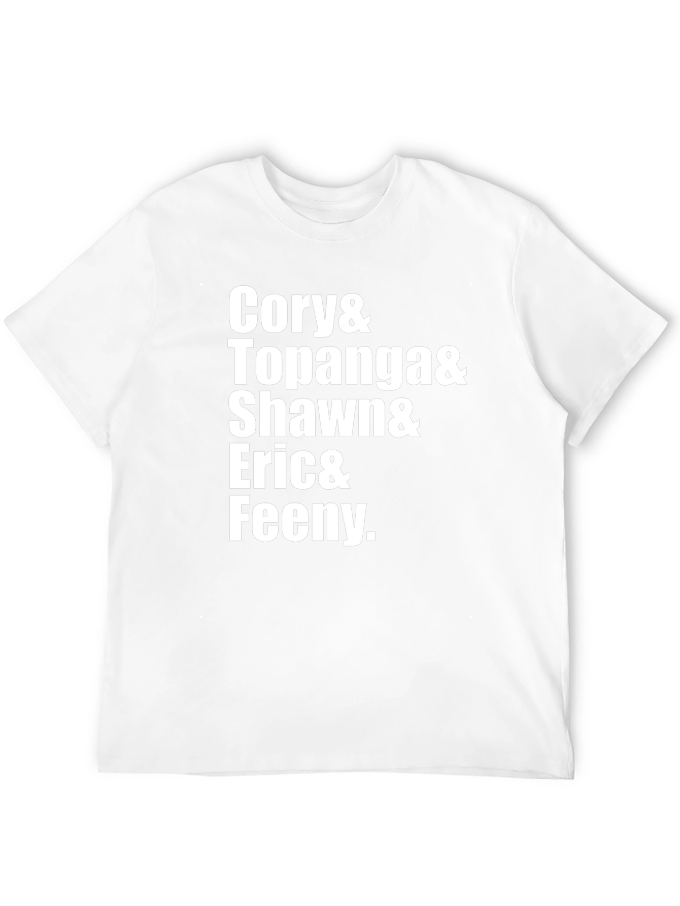 Boy Meets World Characters Black T-Shirt