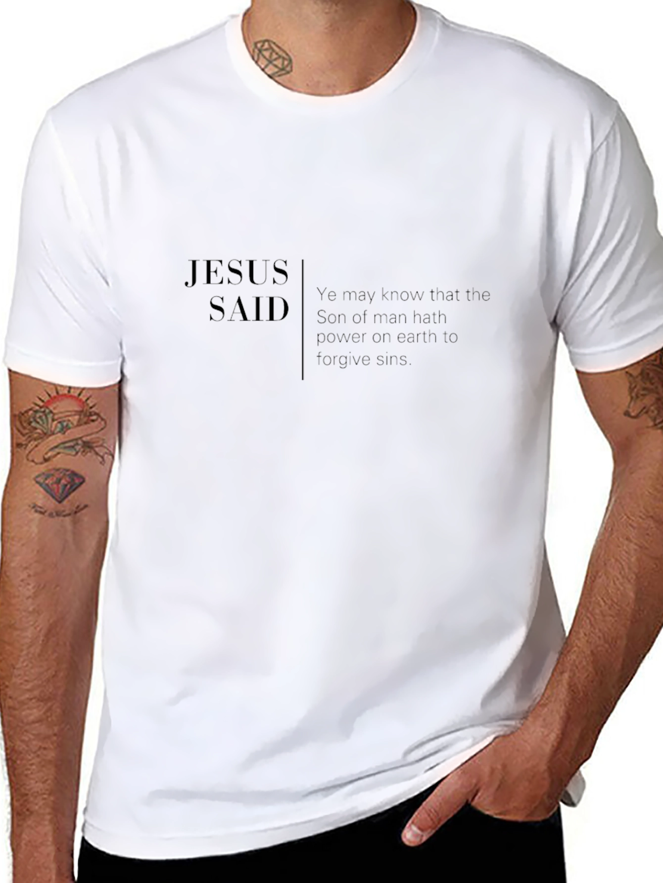 Jesus Said Graphic Tee - Religious Apparel