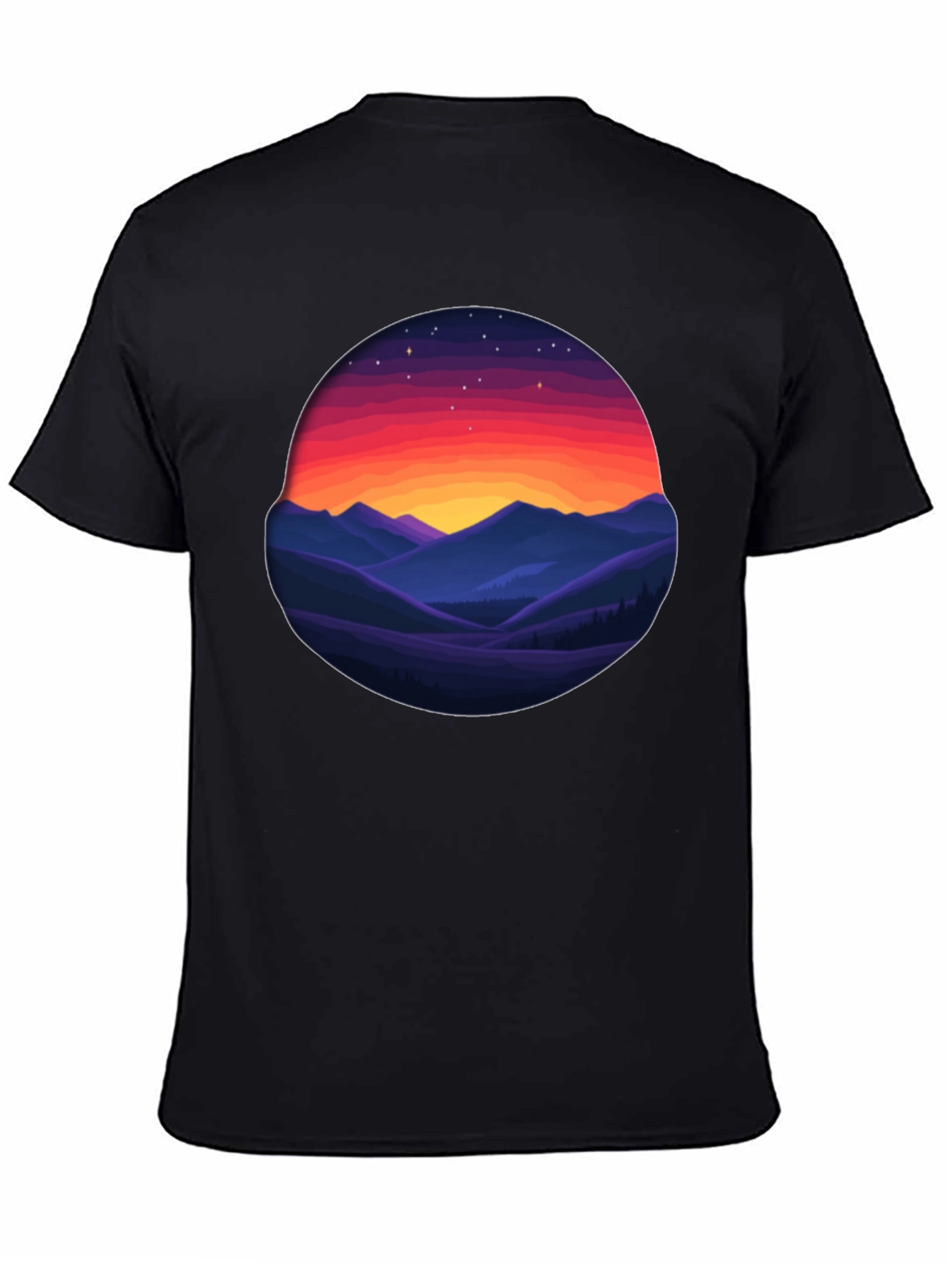 Sunset Mountain Graphic Tee - Comfort Fit