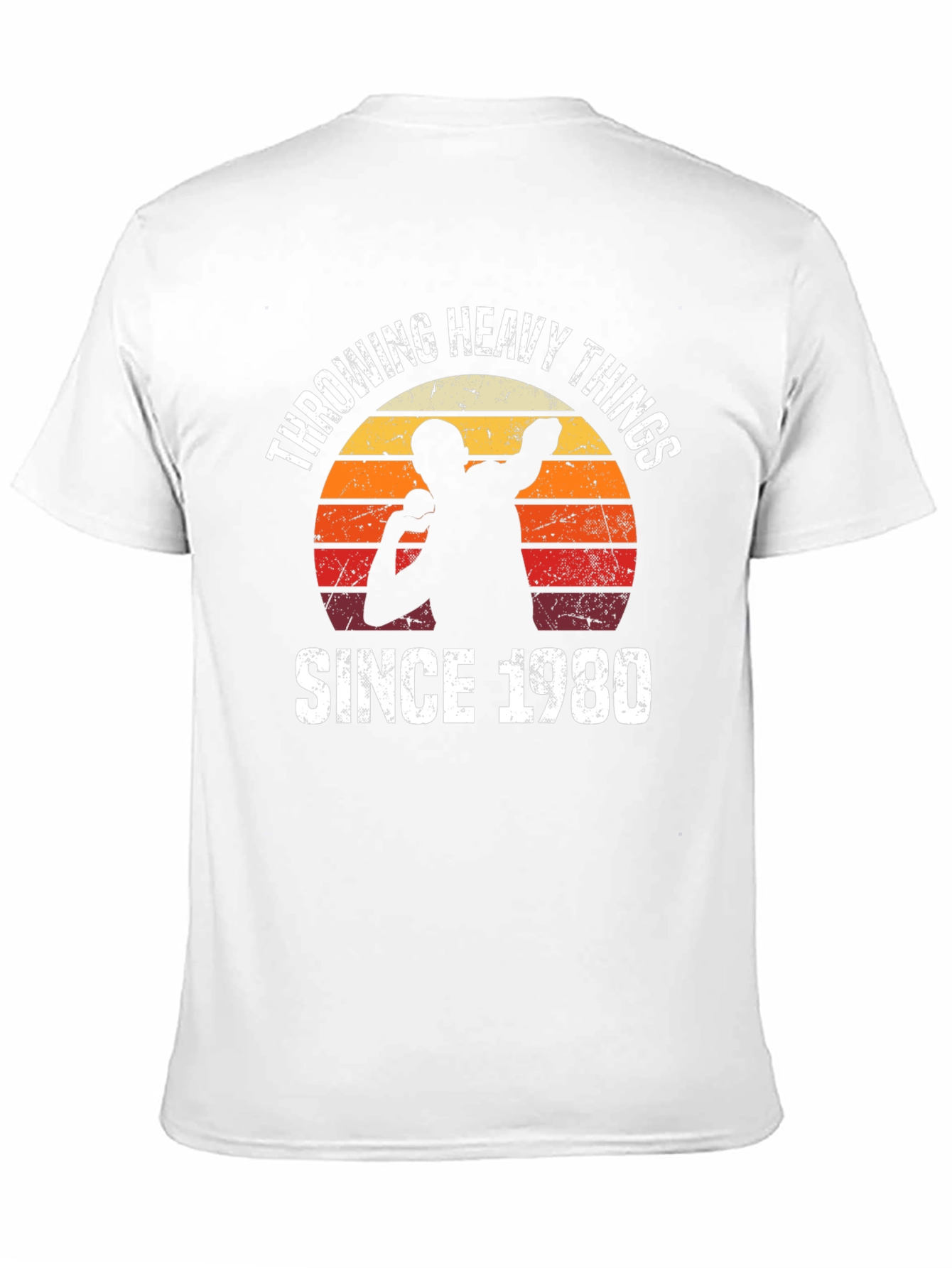 Throwing Heavy Things Since 1980 Graphic Tee