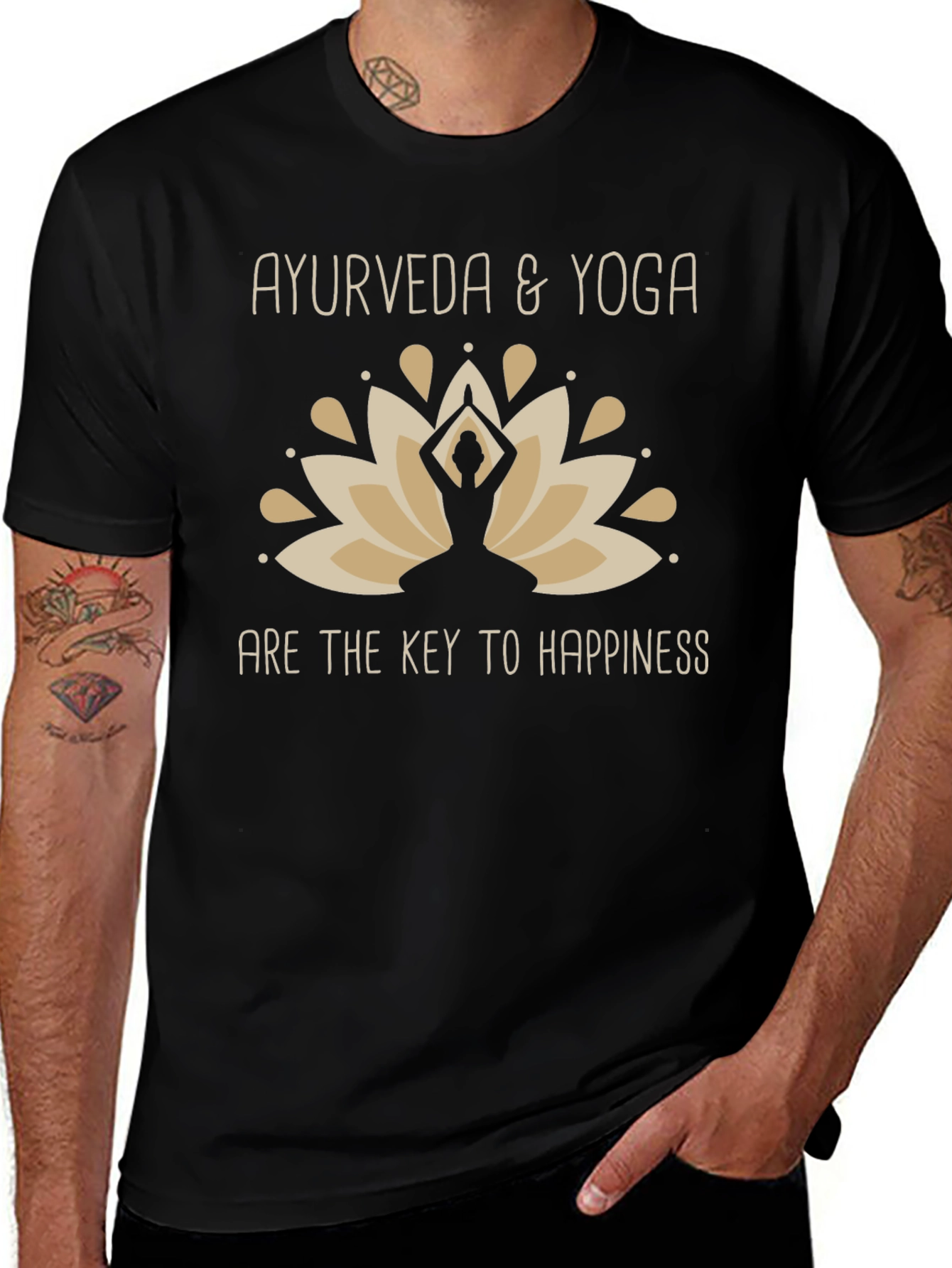 Ayurveda & Yoga Happiness Graphic Tee