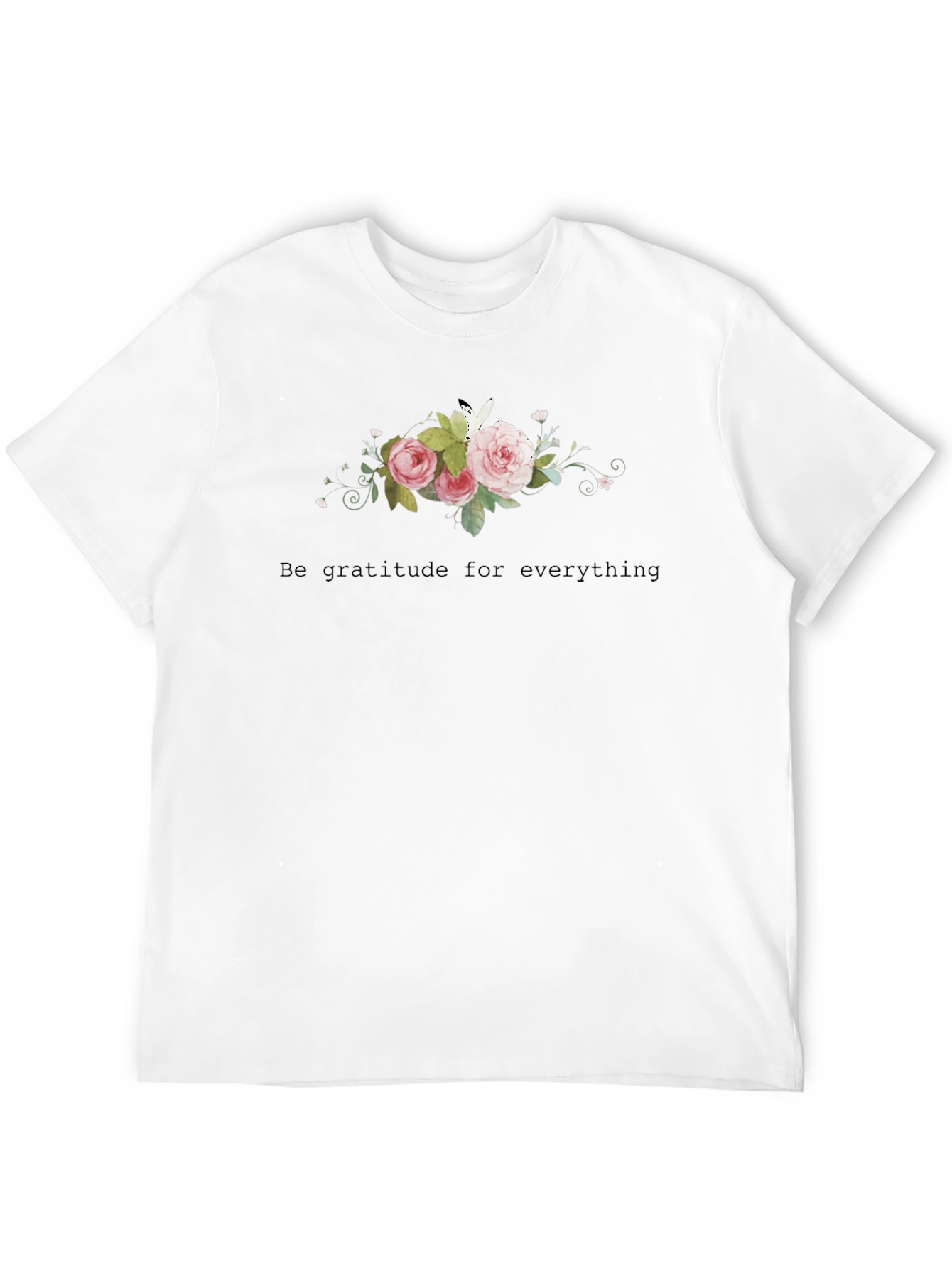 Floral Bouquet Graphic Tee - Gratitude Shirt