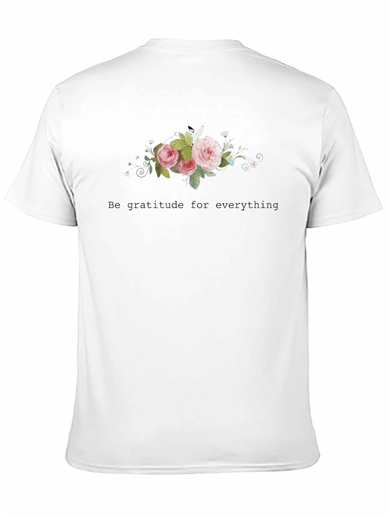 Floral Bouquet Graphic Tee - Gratitude Shirt