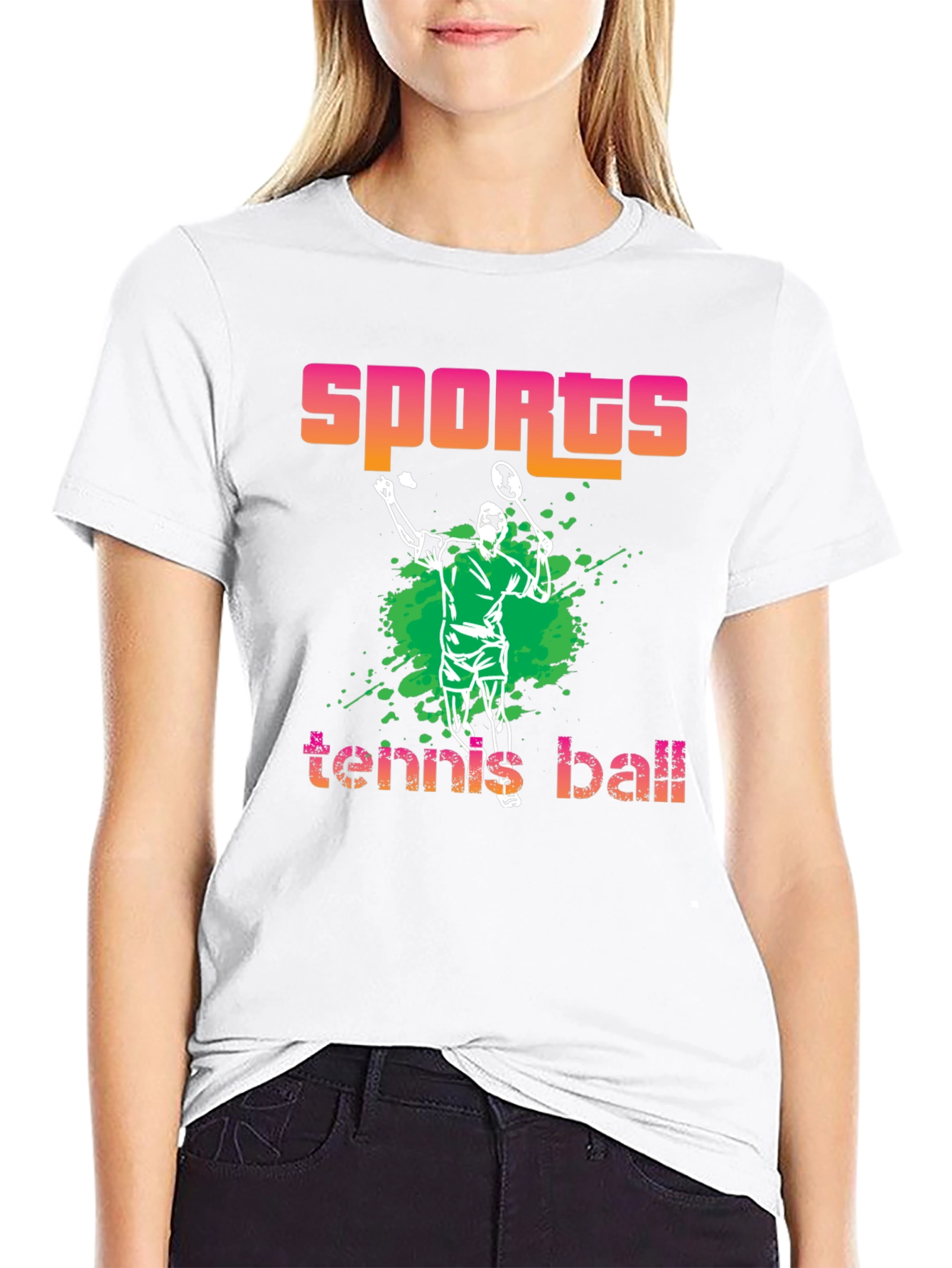 Sports Tennis Ball Graphic T-Shirt