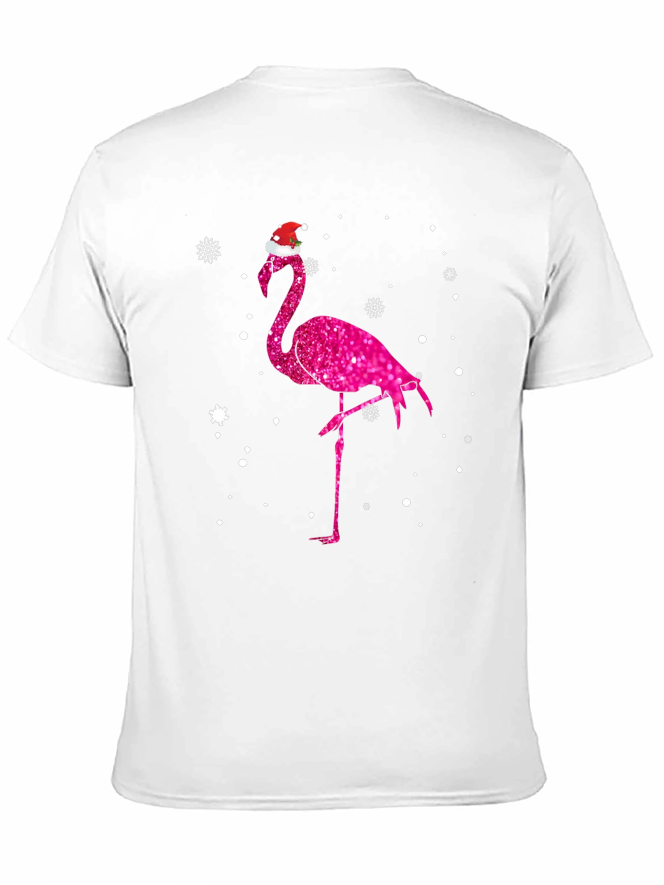 Christmas Flamingo Tee - Festive Holiday Style