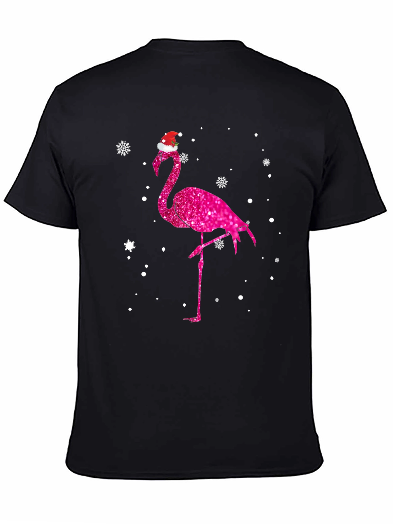 Christmas Flamingo Tee - Festive Holiday Style
