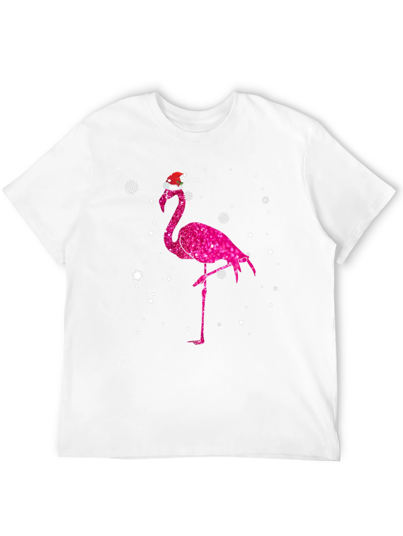 Christmas Flamingo Tee - Festive Holiday Style
