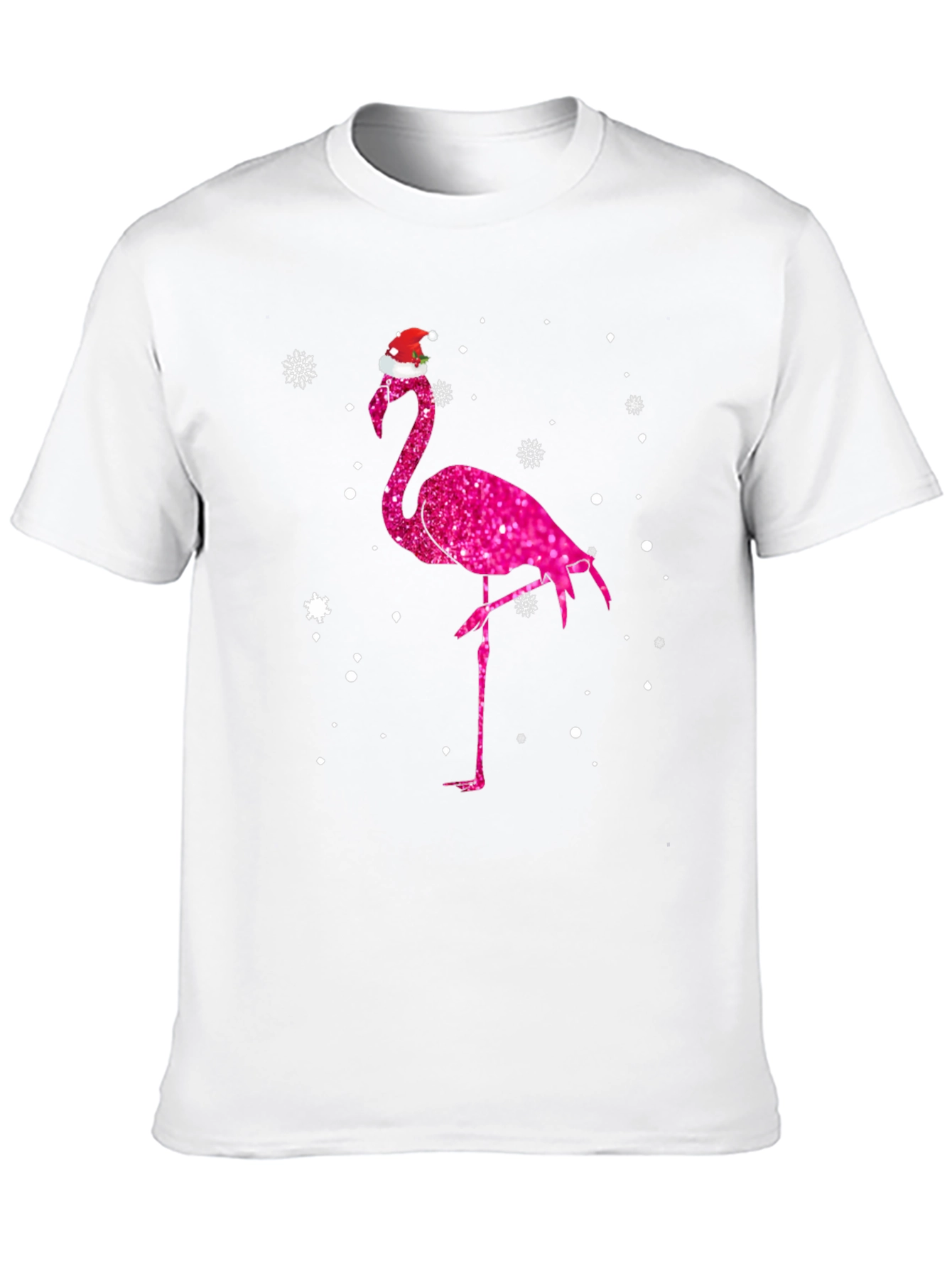 Christmas Flamingo Tee - Festive Holiday Style