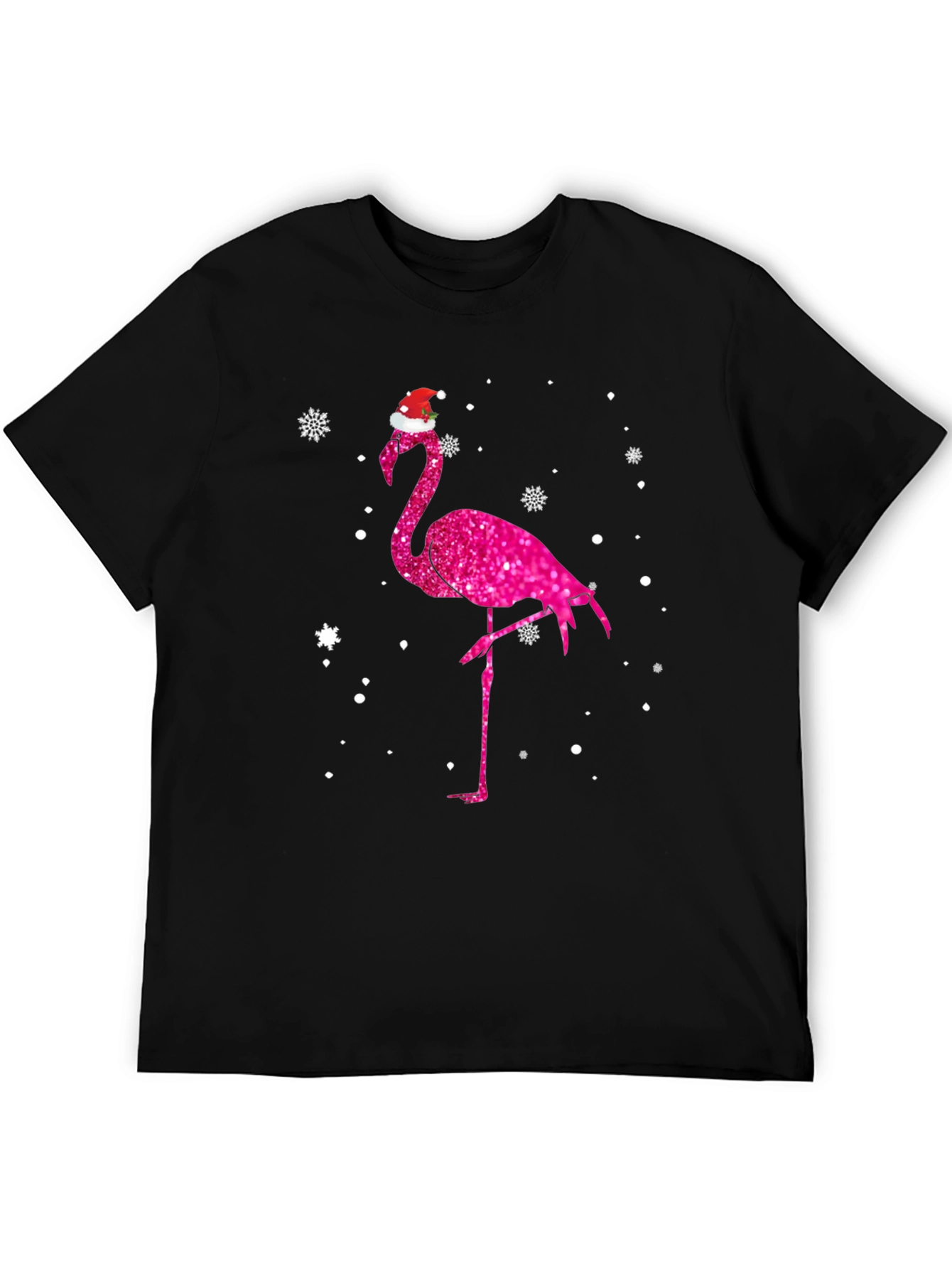 Christmas Flamingo Tee - Festive Holiday Style