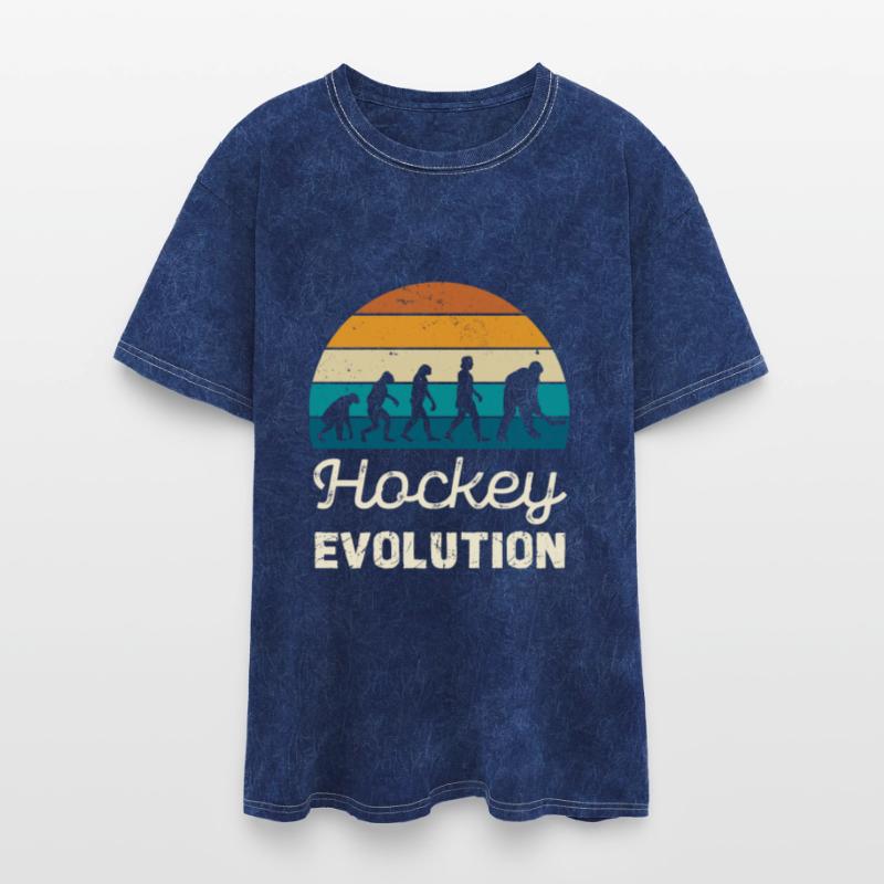Hockey Evolution Retro Style Design