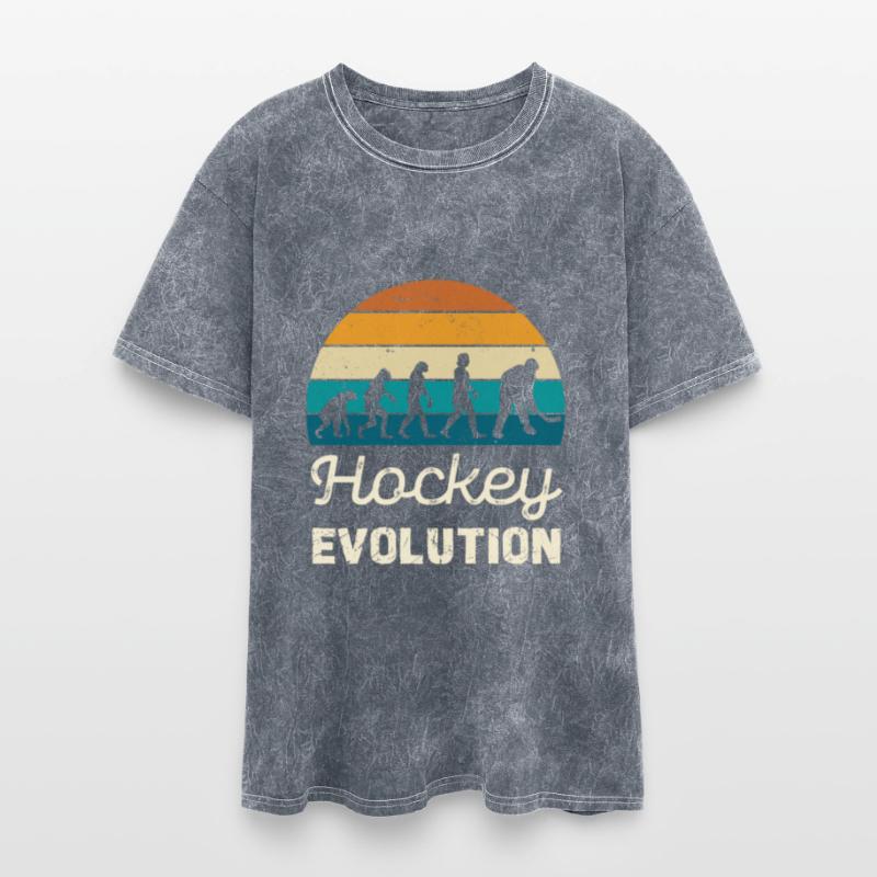 Hockey Evolution Retro Style Design